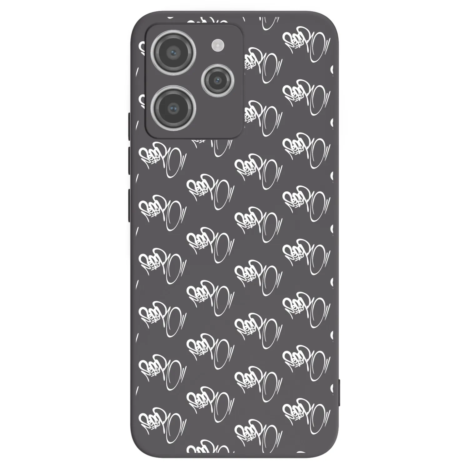 Picasee silikónový čierny obal pre Xiaomi Redmi 12 4G - Separ - White On Black