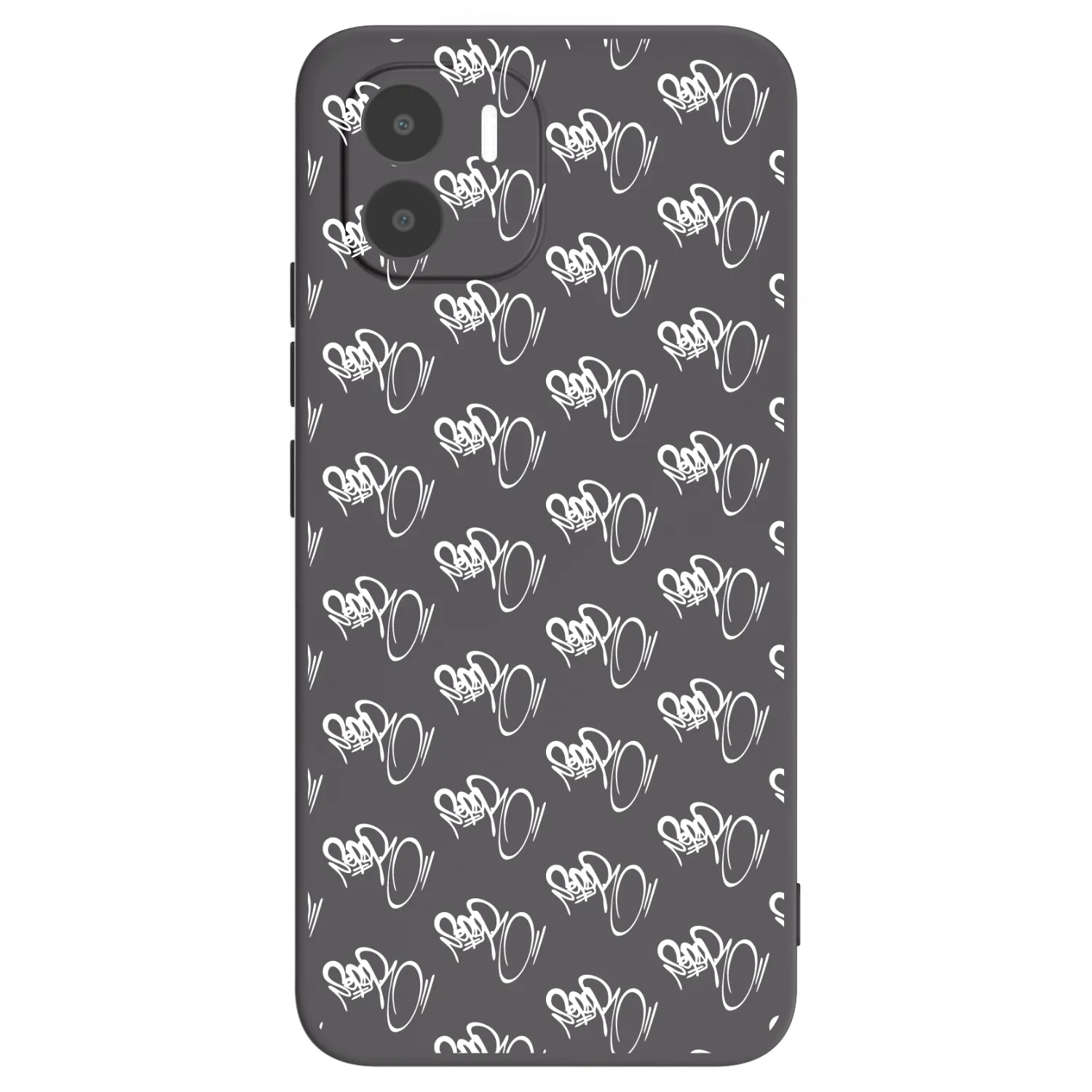 Picasee silikónový čierny obal pre Xiaomi Redmi A2 - Separ - White On Black