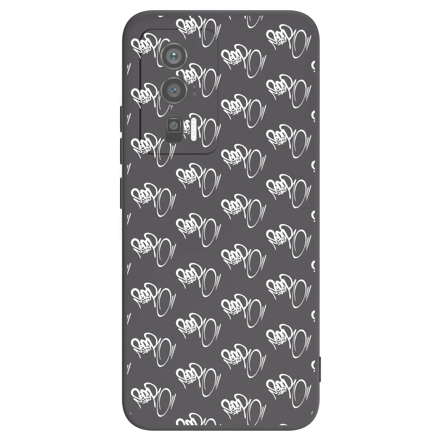 Picasee silikónový čierny obal pre Xiaomi Poco F5 Pro 5G - Separ - White On Black