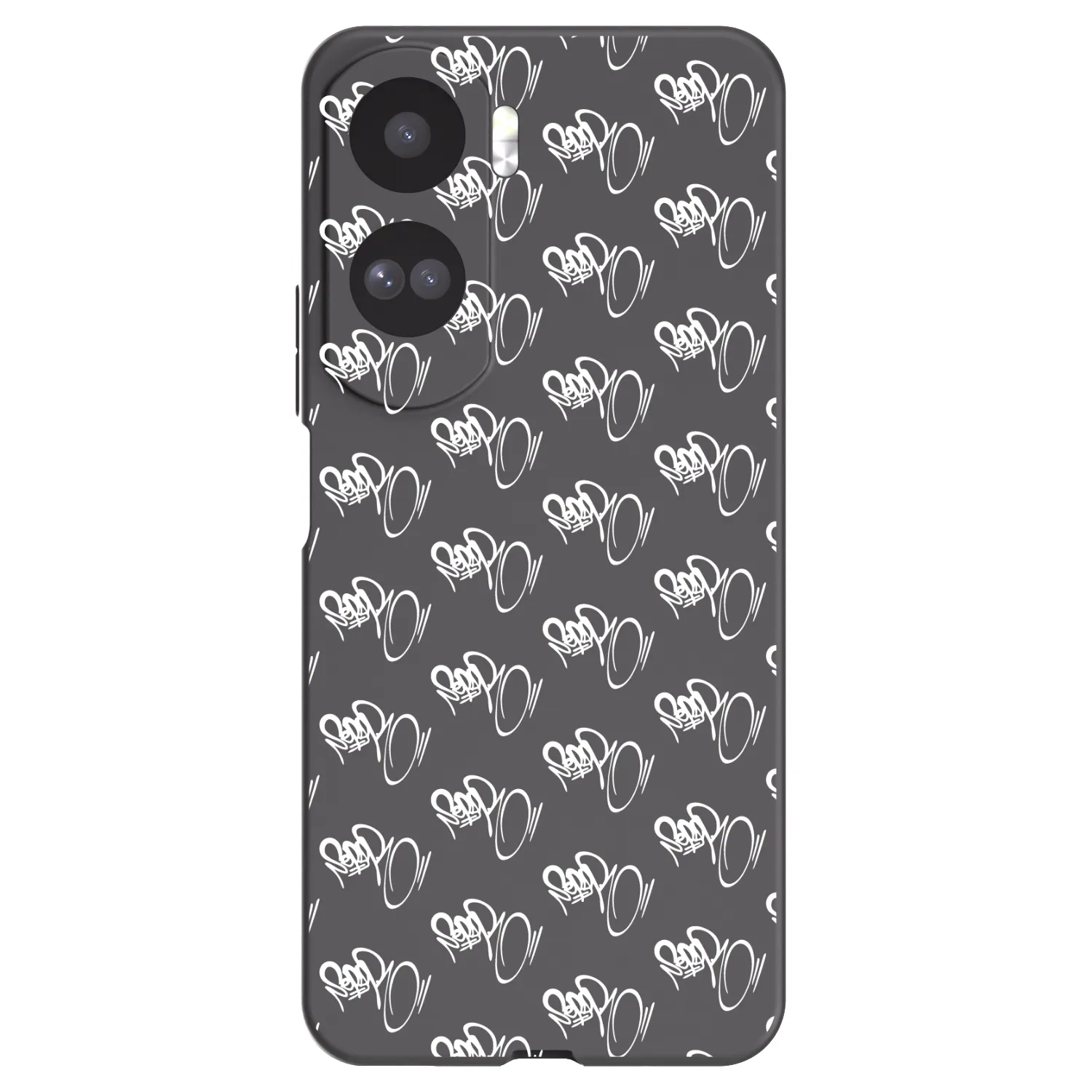 Picasee silikónový čierny obal pre Honor 90 Lite 5G - Separ - White On Black