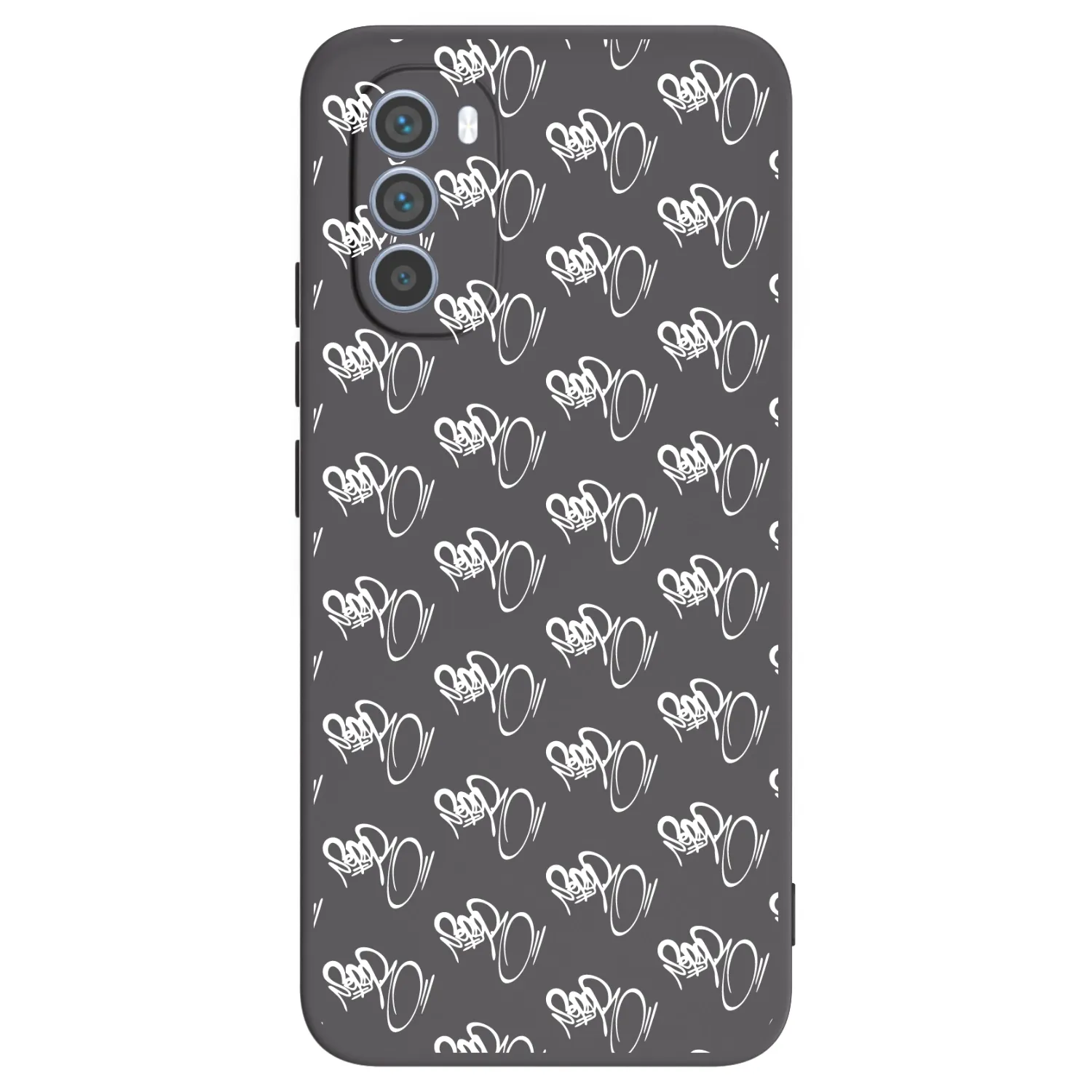 Picasee silikónový čierny obal pre Motorola Moto G62 - Separ - White On Black