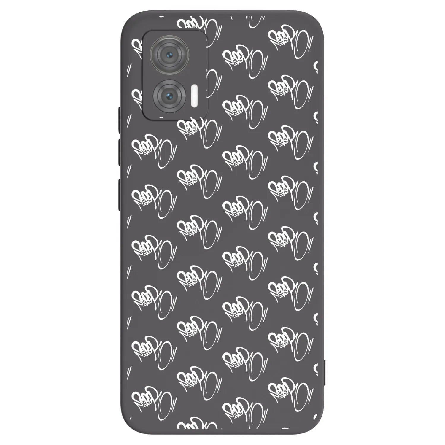 Picasee silikónový čierny obal pre Motorola Edge 30 Neo - Separ - White On Black