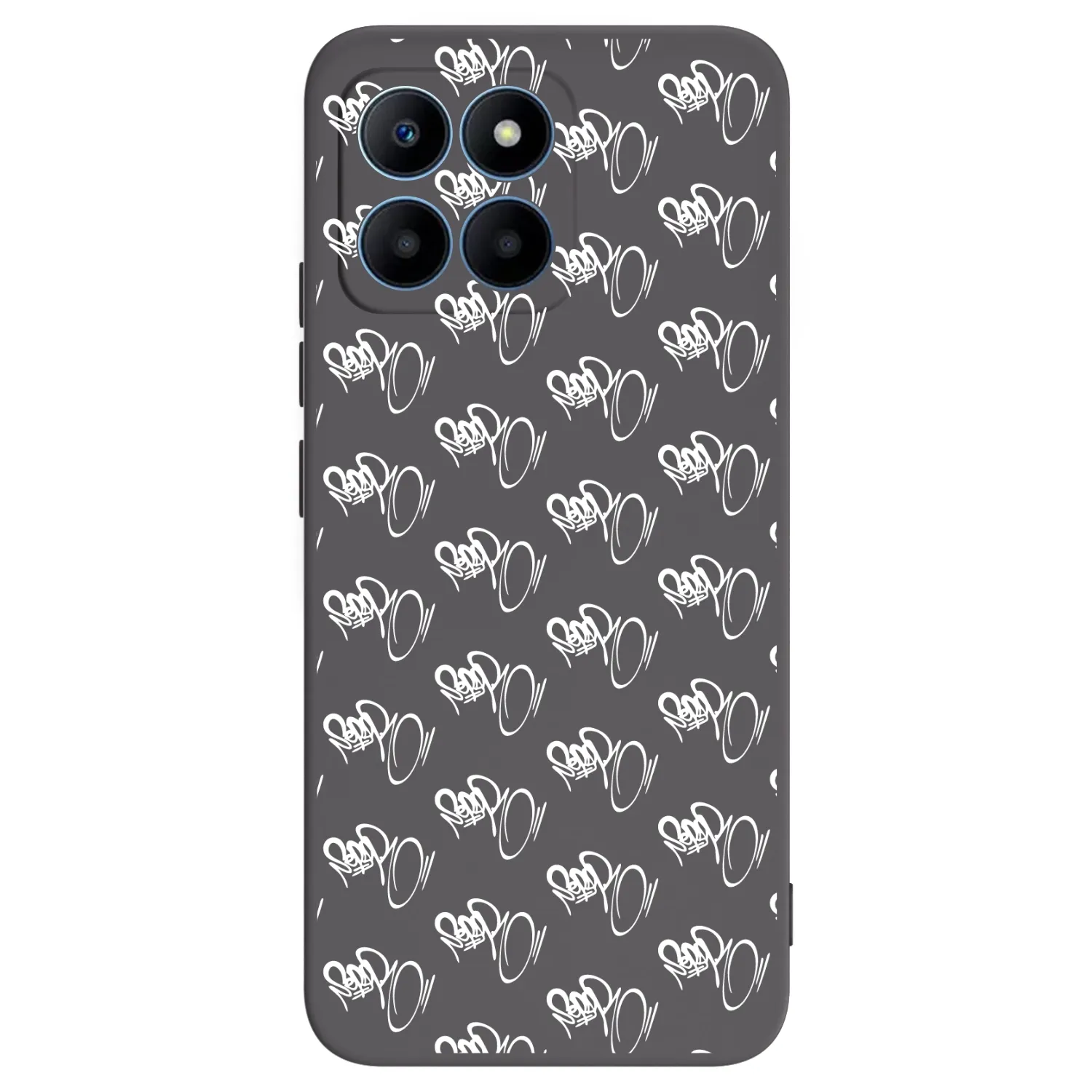 Picasee silikónový čierny obal pre Honor 70 Lite - Separ - White On Black