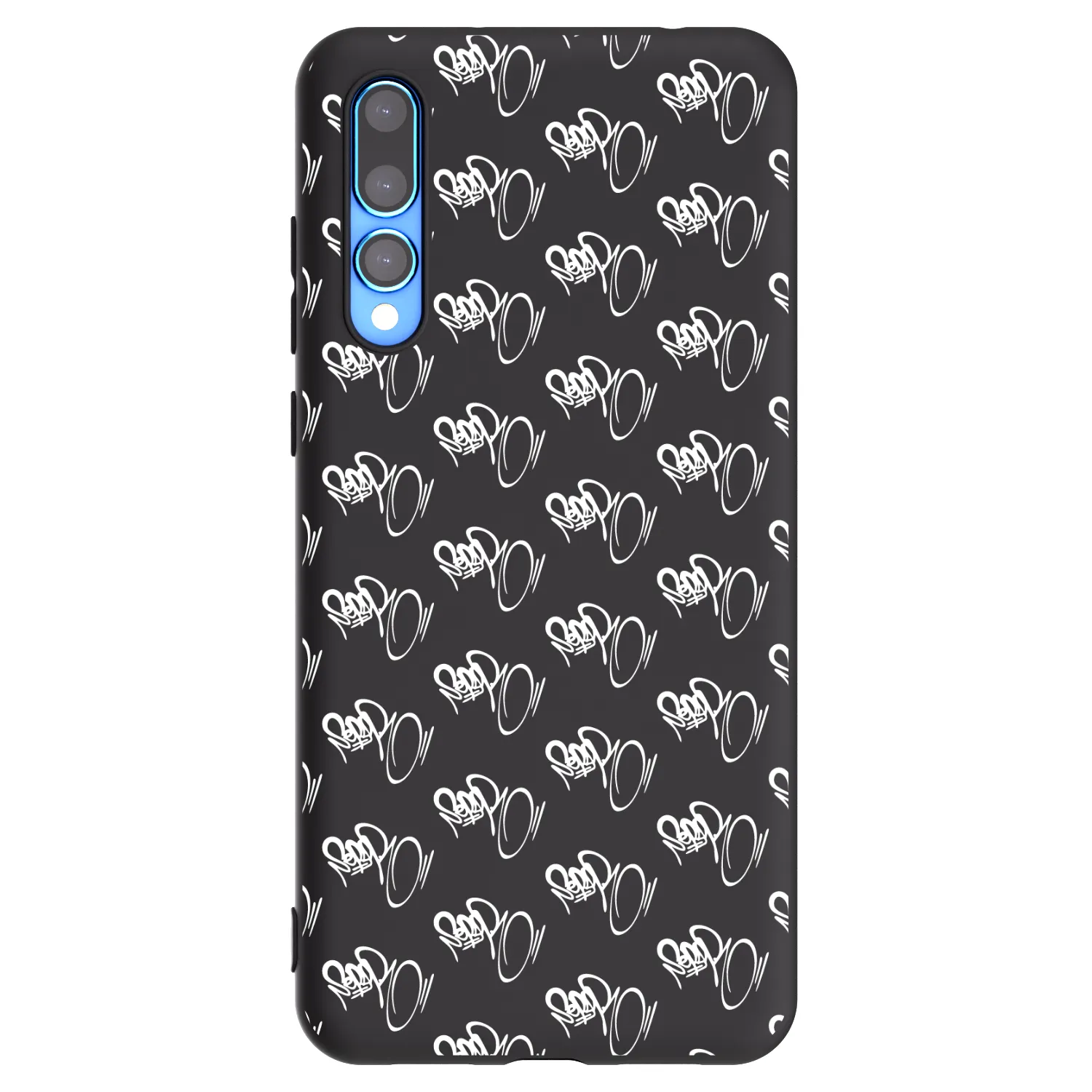 Picasee silikónový čierny obal pre Huawei P20 Pro - Separ - White On Black