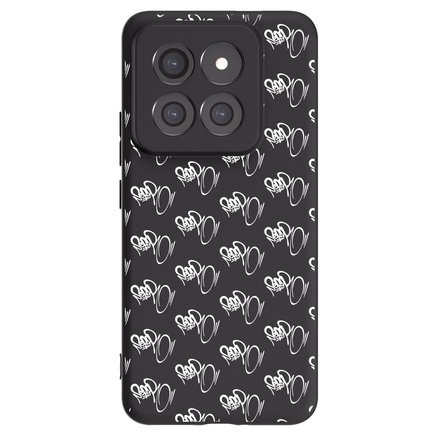 Picasee silikónový čierny obal pre Xiaomi 14 Pro - Separ - White On Black