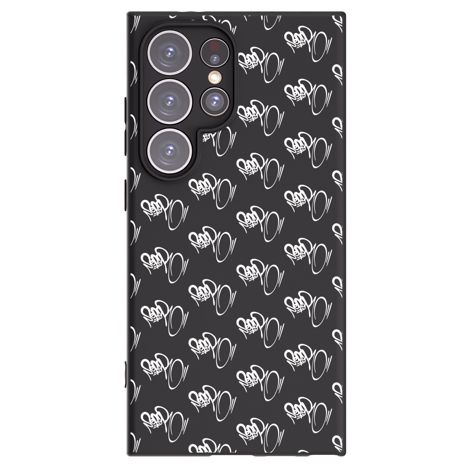 Picasee silikónový čierny obal pre Samsung Galaxy S24 Ultra S928B 5G - Separ - White On Black