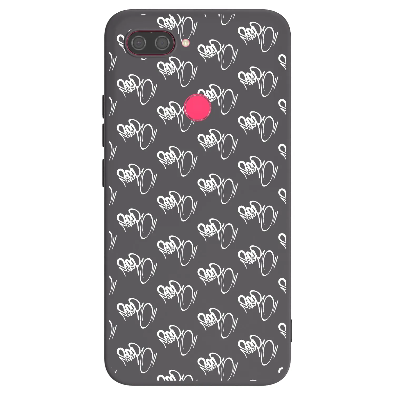 Picasee silikónový čierny obal pre Xiaomi Mi 8 Lite - Separ - White On Black