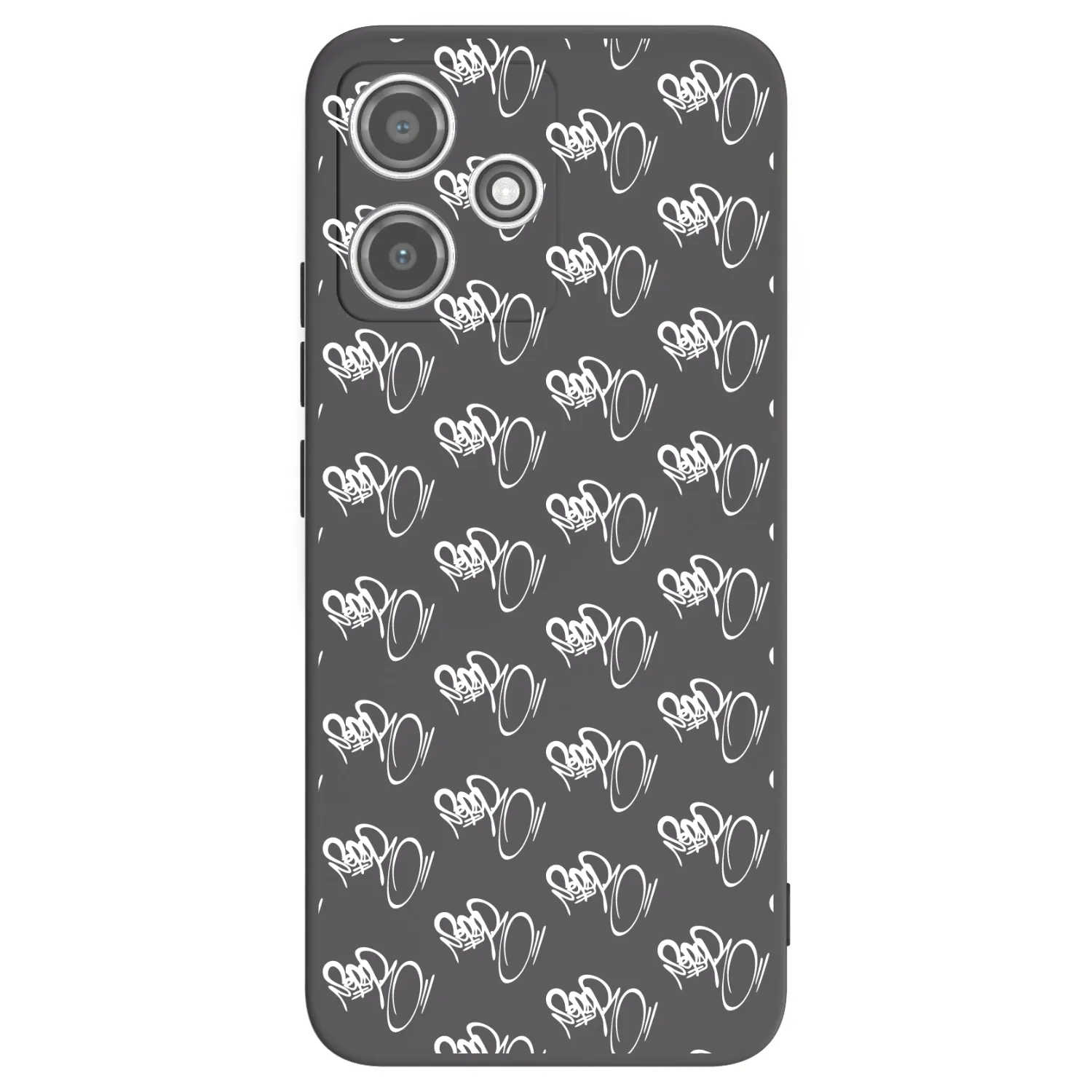 Picasee silikónový čierny obal pre Xiaomi Redmi 12 5G - Separ - White On Black