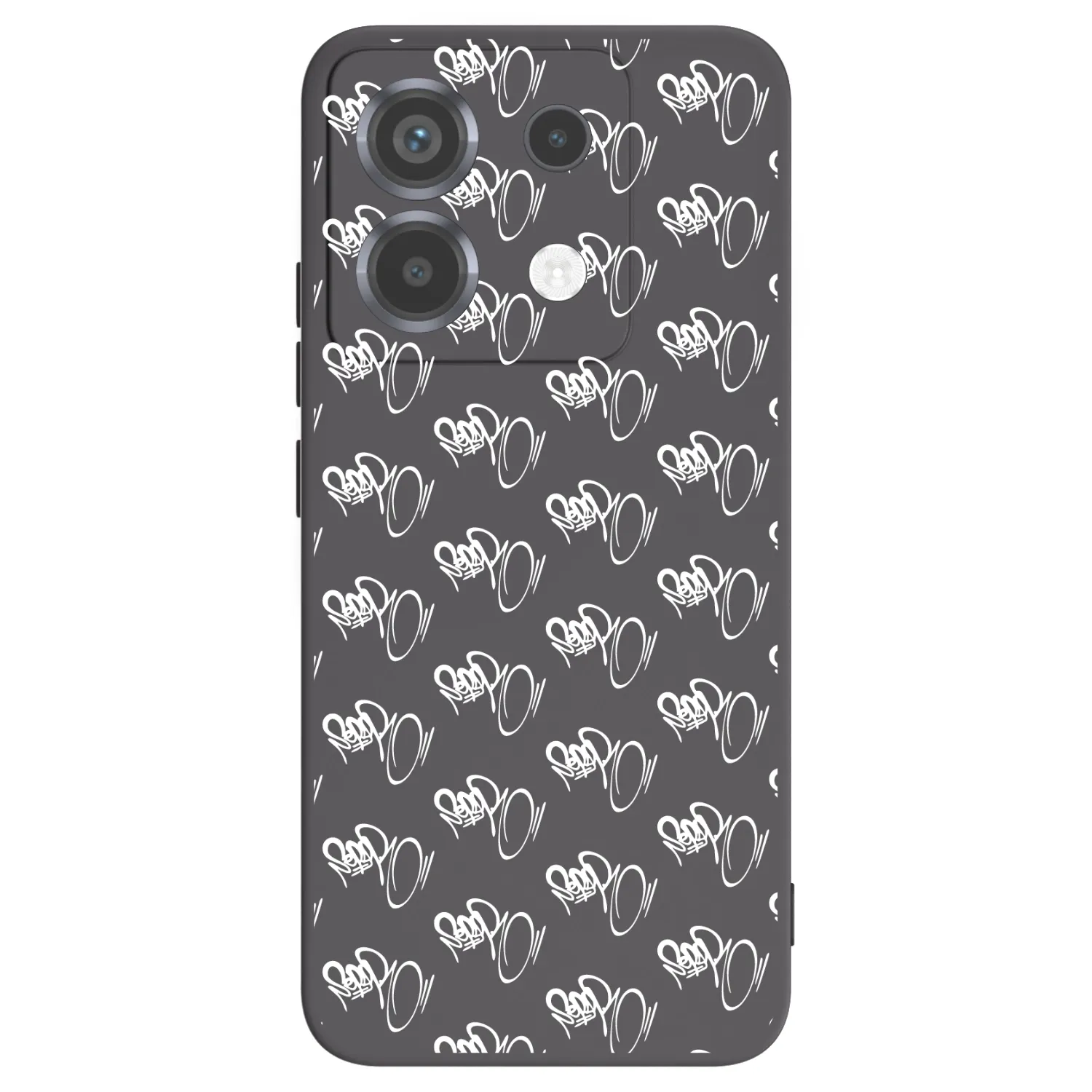 Picasee silikónový čierny obal pre Xiaomi Poco X6 - Separ - White On Black