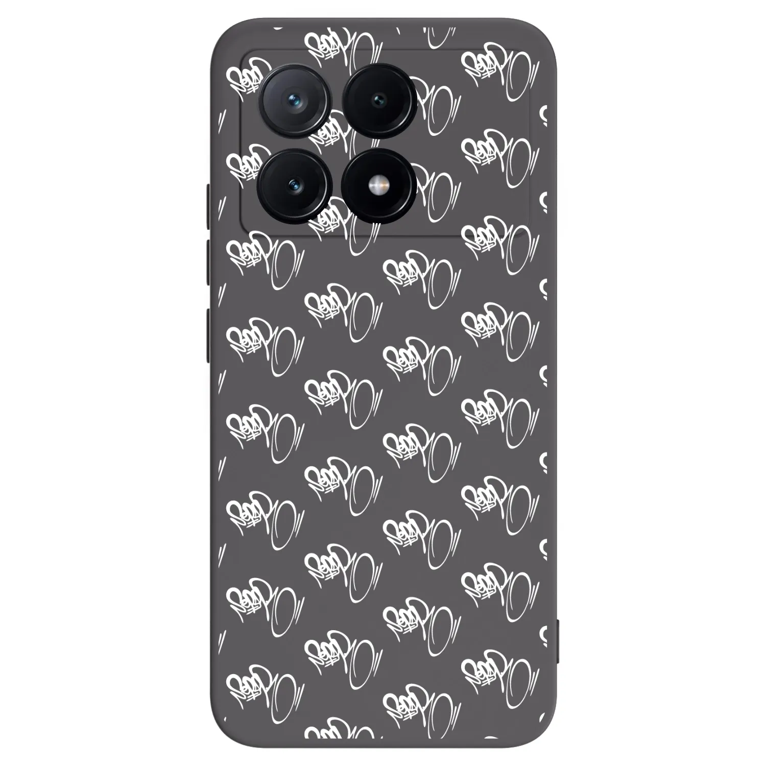 Picasee silikónový čierny obal pre Xiaomi Poco X6 Pro - Separ - White On Black