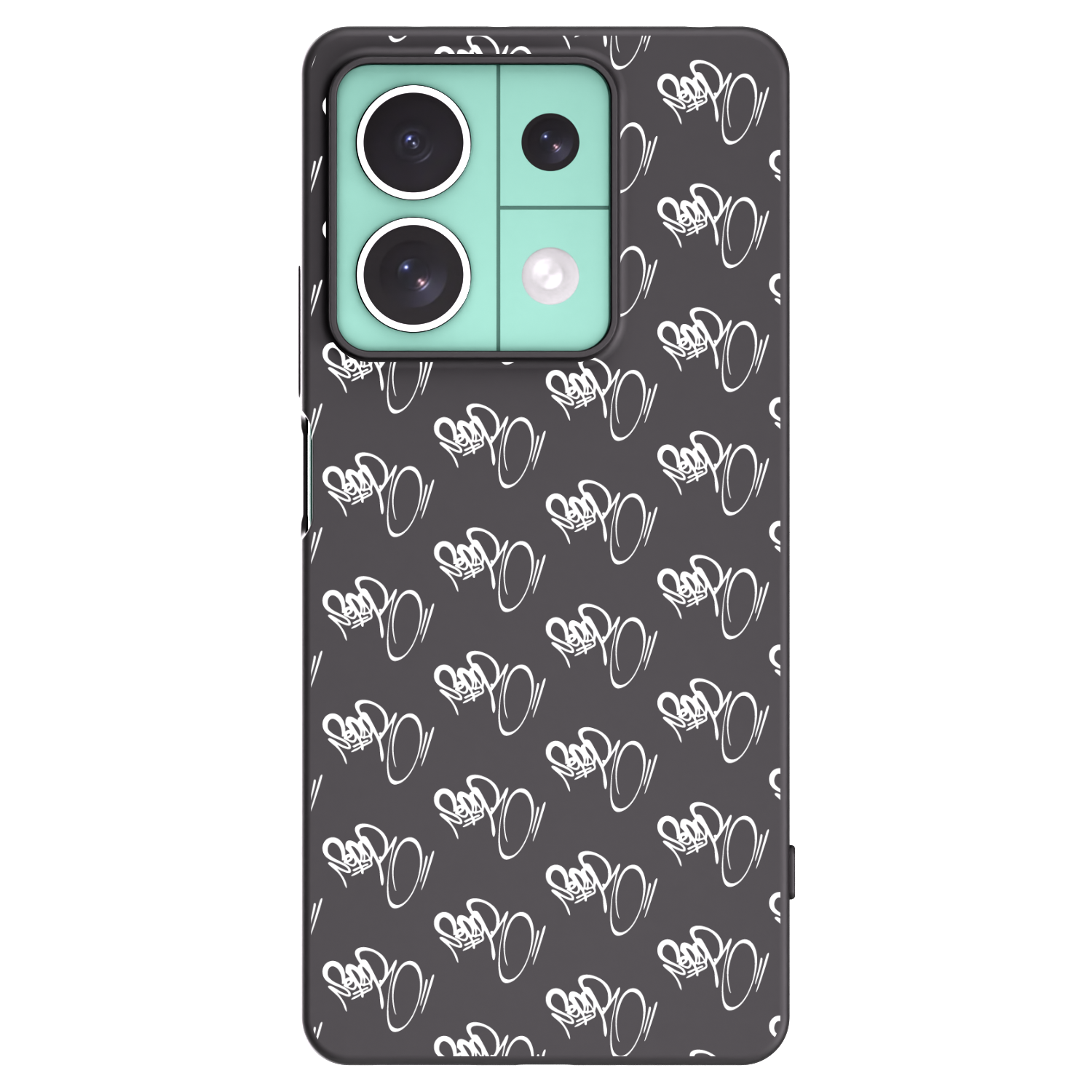 Picasee silikónový čierny obal pre Xiaomi Redmi Note 13 5G - Separ - White On Black