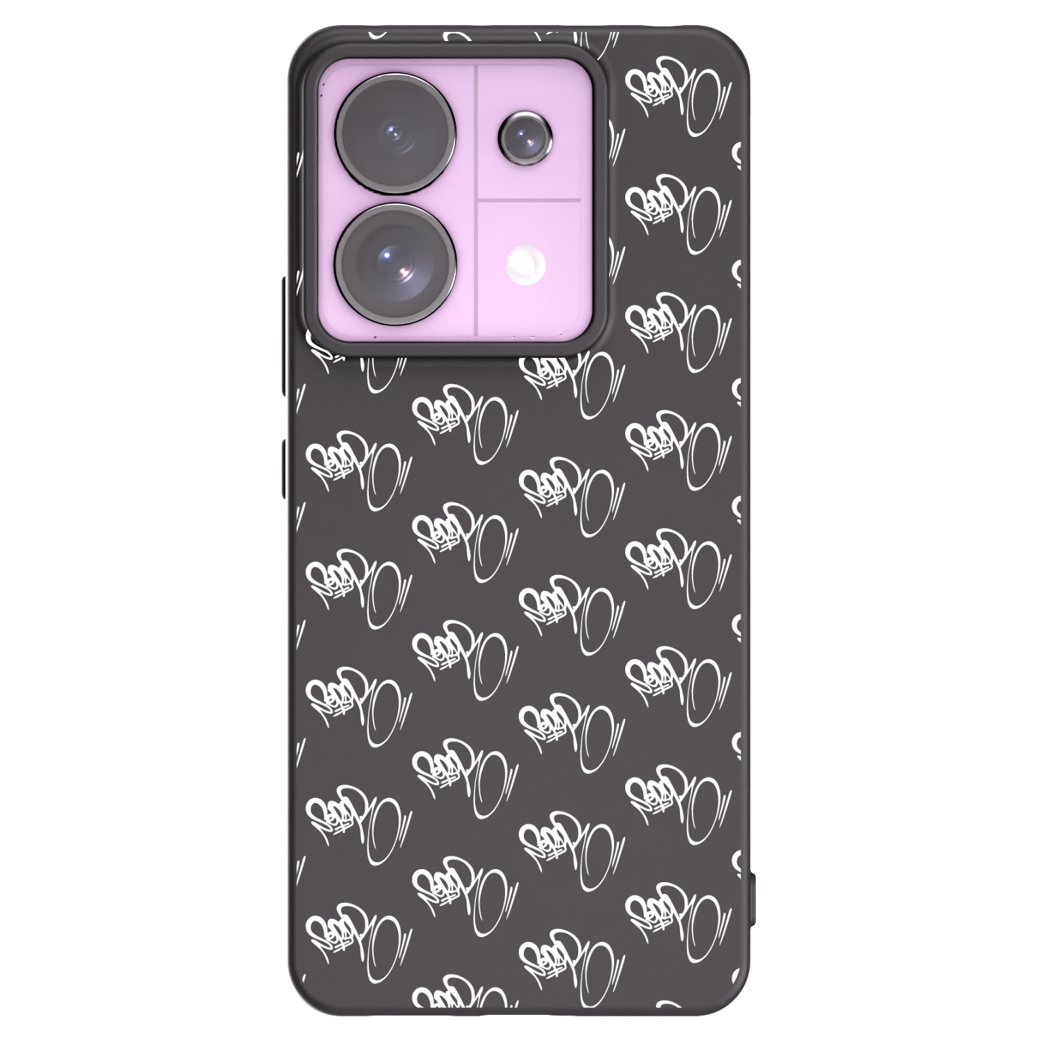 Picasee silikónový čierny obal pre Xiaomi Redmi Note 13 Pro 5G - Separ - White On Black