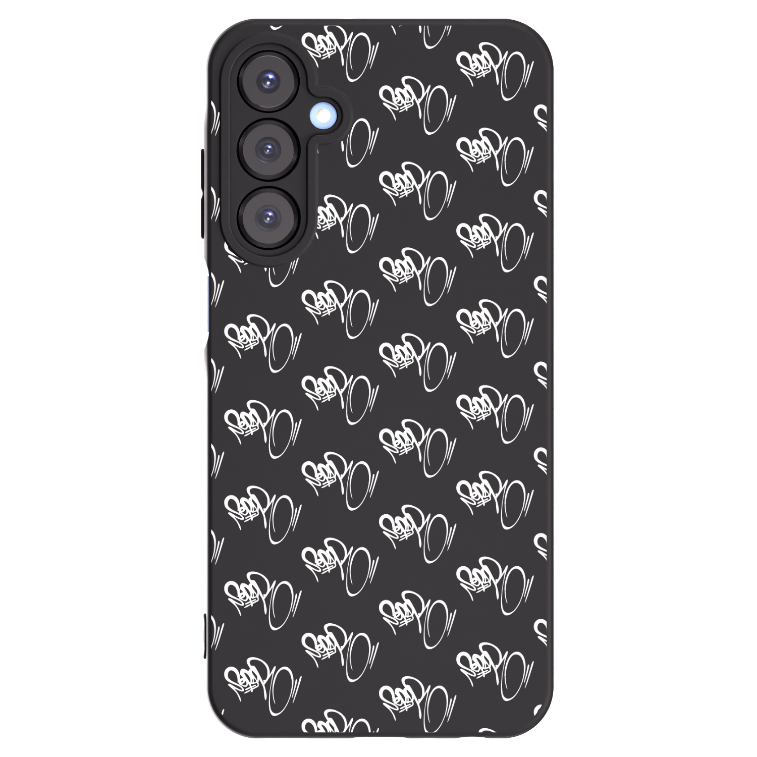 Picasee silikónový čierny obal pre Samsung Galaxy A25 A256B 5G - Separ - White On Black