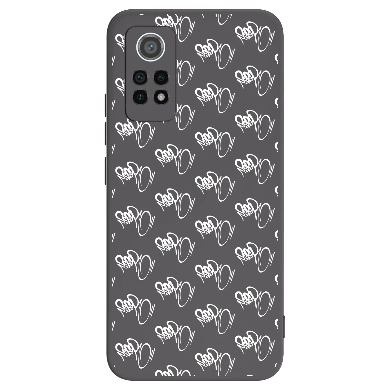 Picasee silikónový čierny obal pre Xiaomi Redmi Note 12 Pro 4G - Separ - White On Black