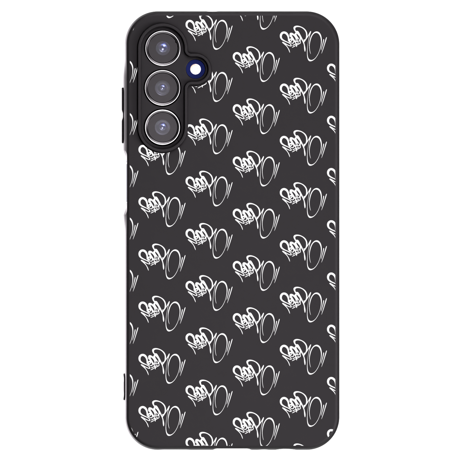 Picasee silikónový čierny obal pre Samsung Galaxy A15 A155F 4G - Separ - White On Black