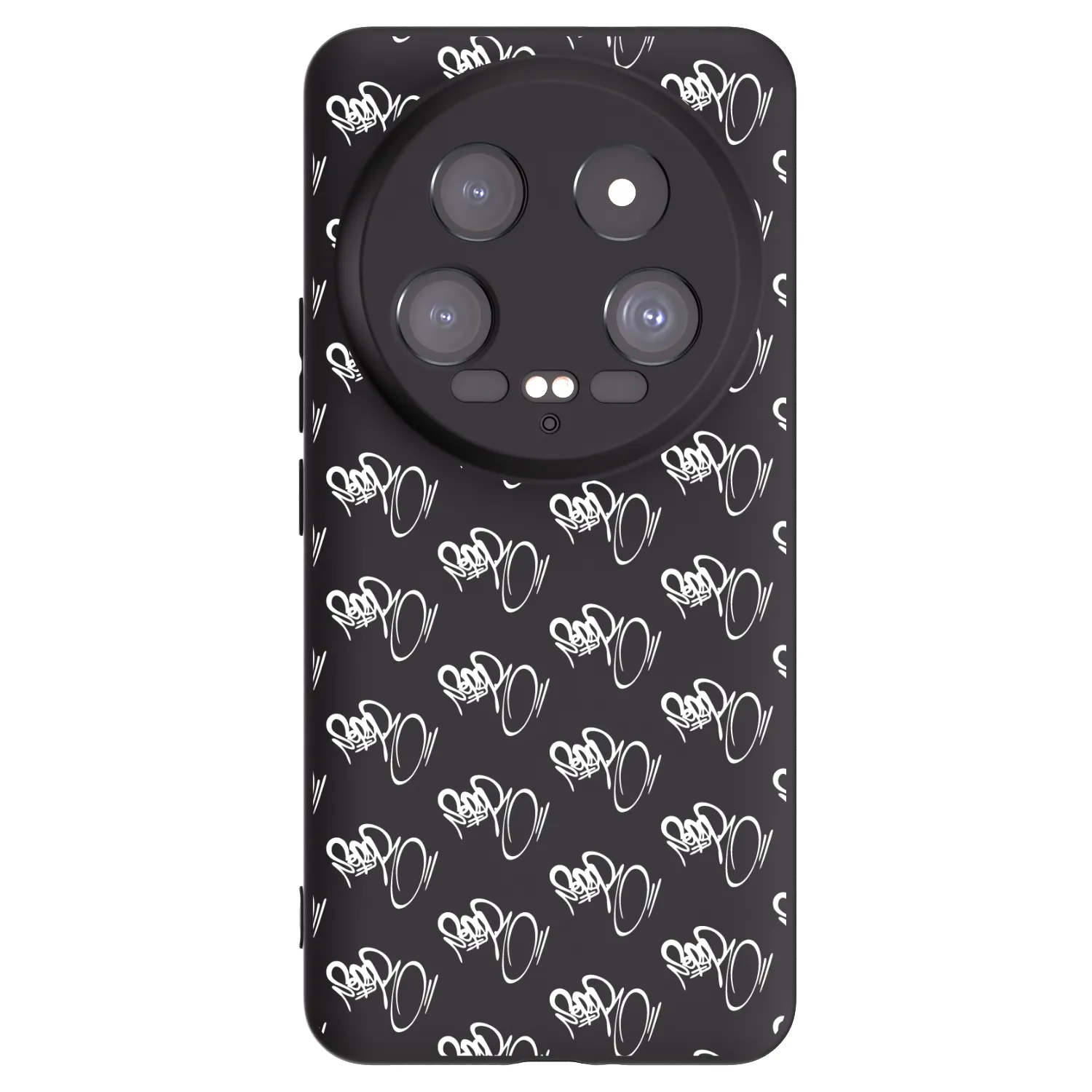 Picasee silikónový čierny obal pre Xiaomi 14 Ultra - Separ - White On Black