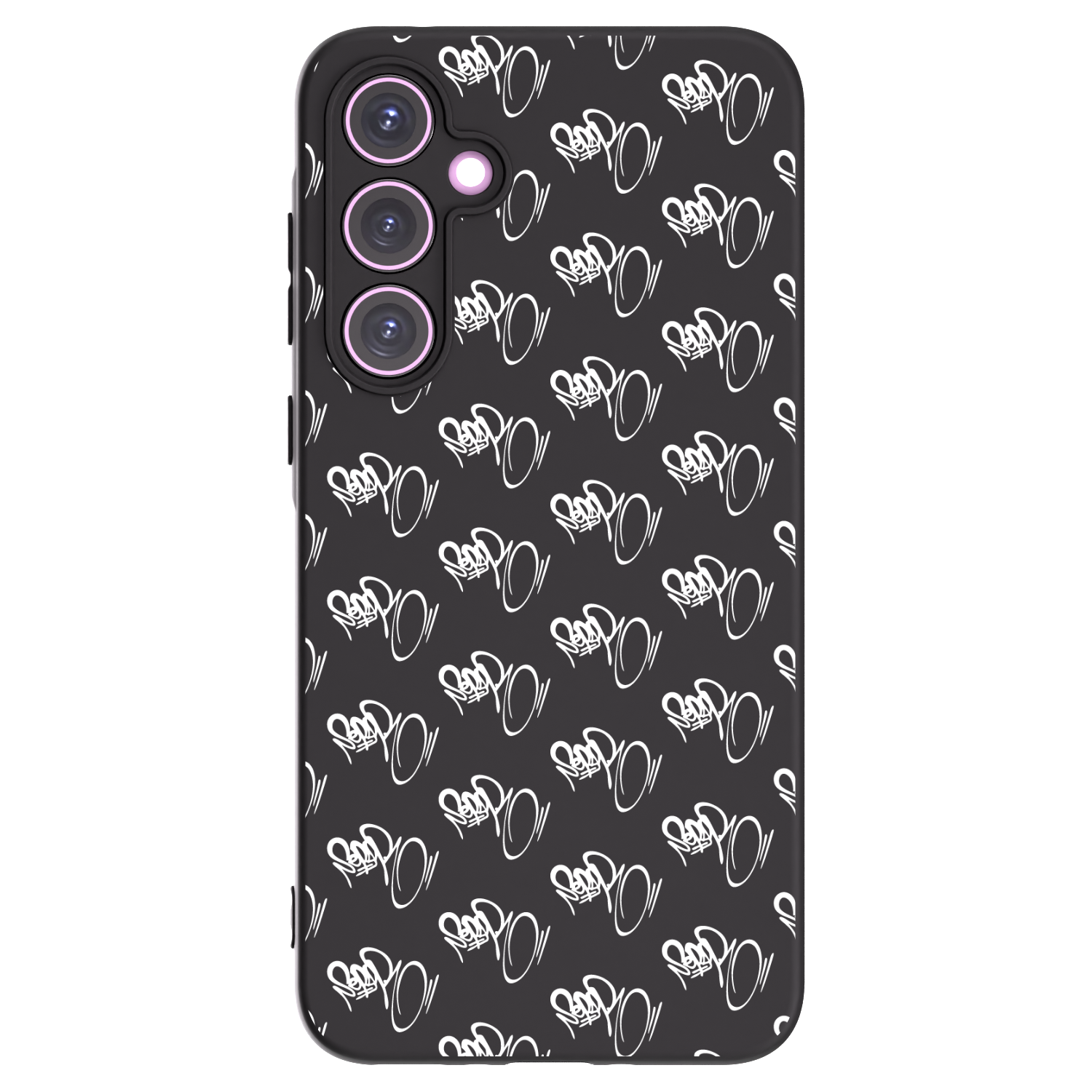 Picasee silikónový čierny obal pre Samsung Galaxy A35 5G A356B - Separ - White On Black