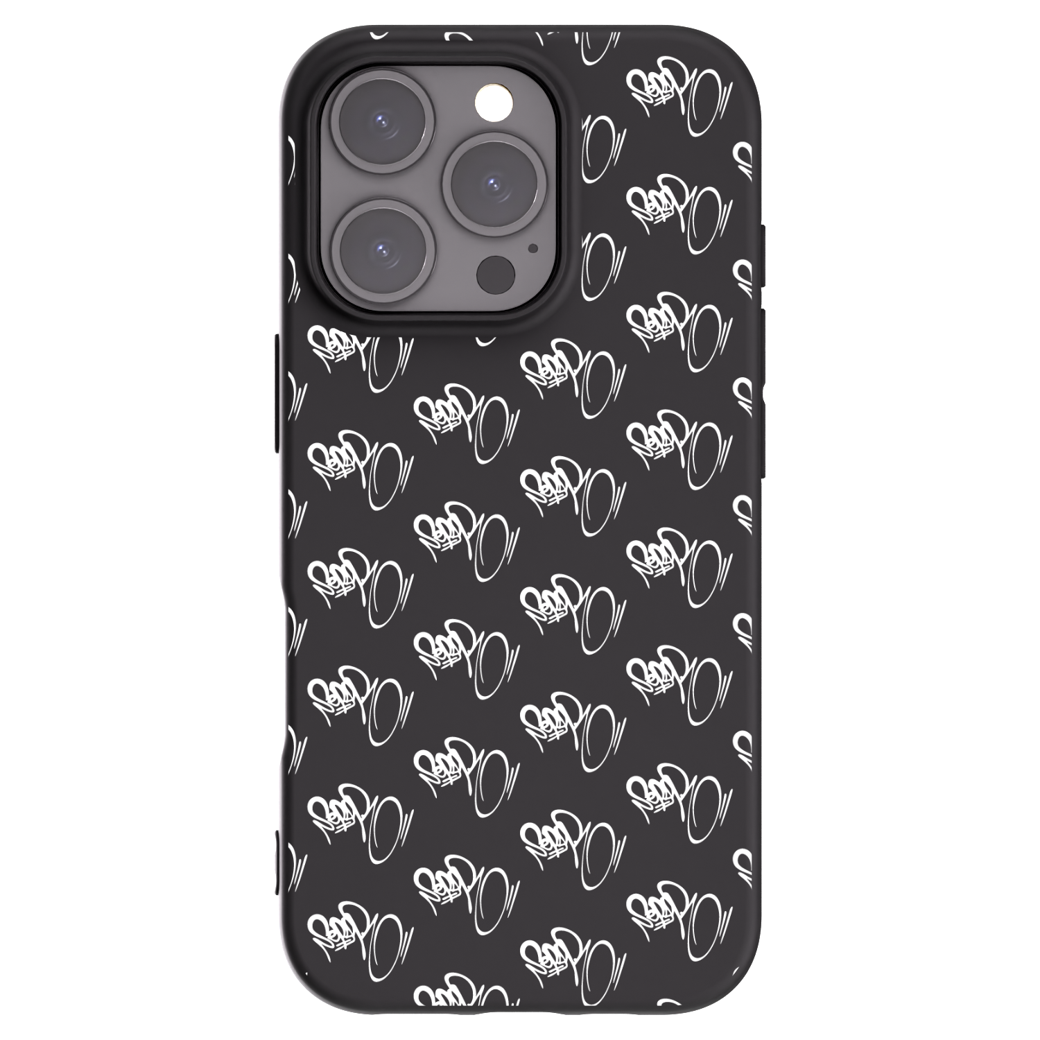 Picasee silikónový čierny obal pre Apple iPhone 16 Pro - Separ - White On Black
