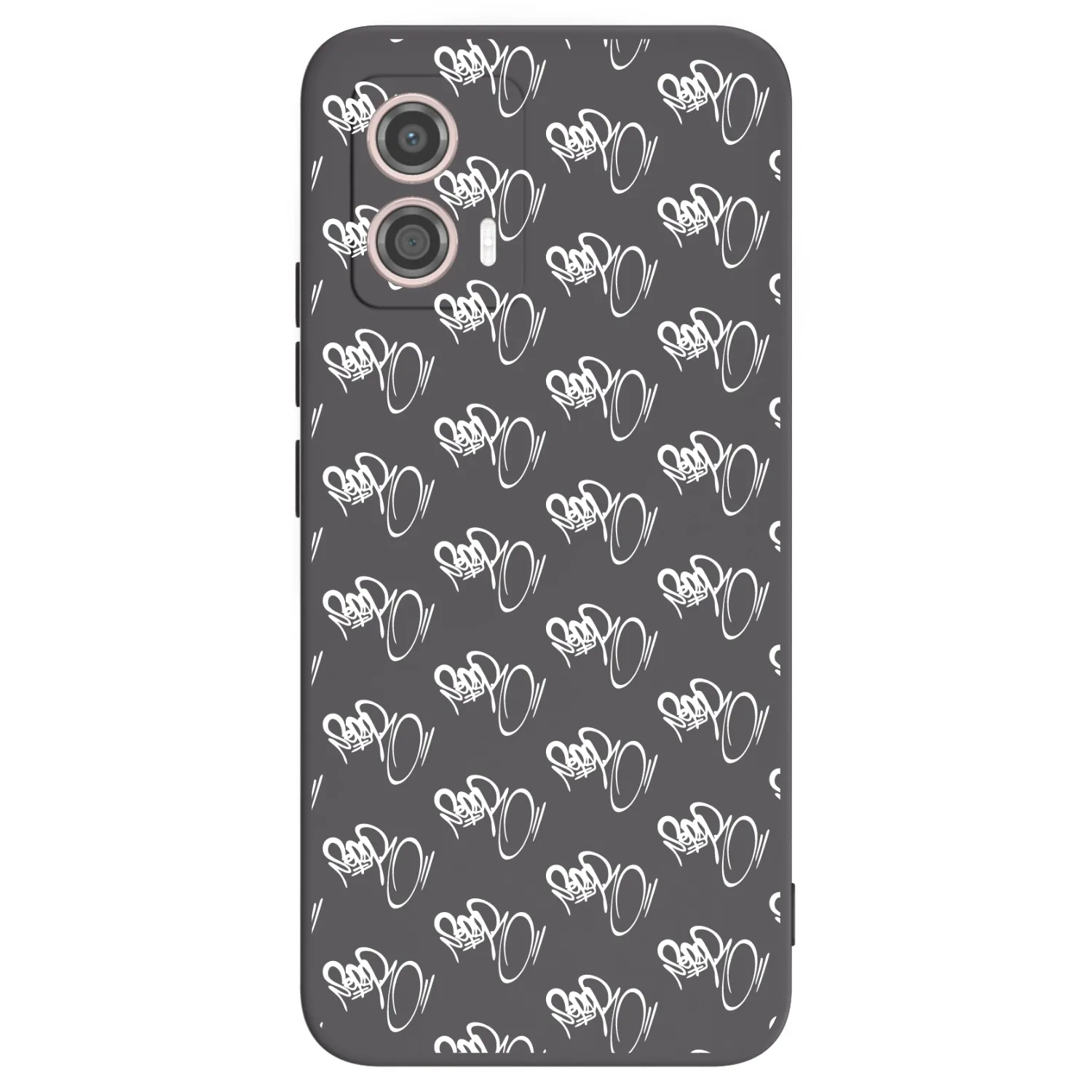 Picasee silikónový čierny obal pre Motorola Moto G53 5G - Separ - White On Black