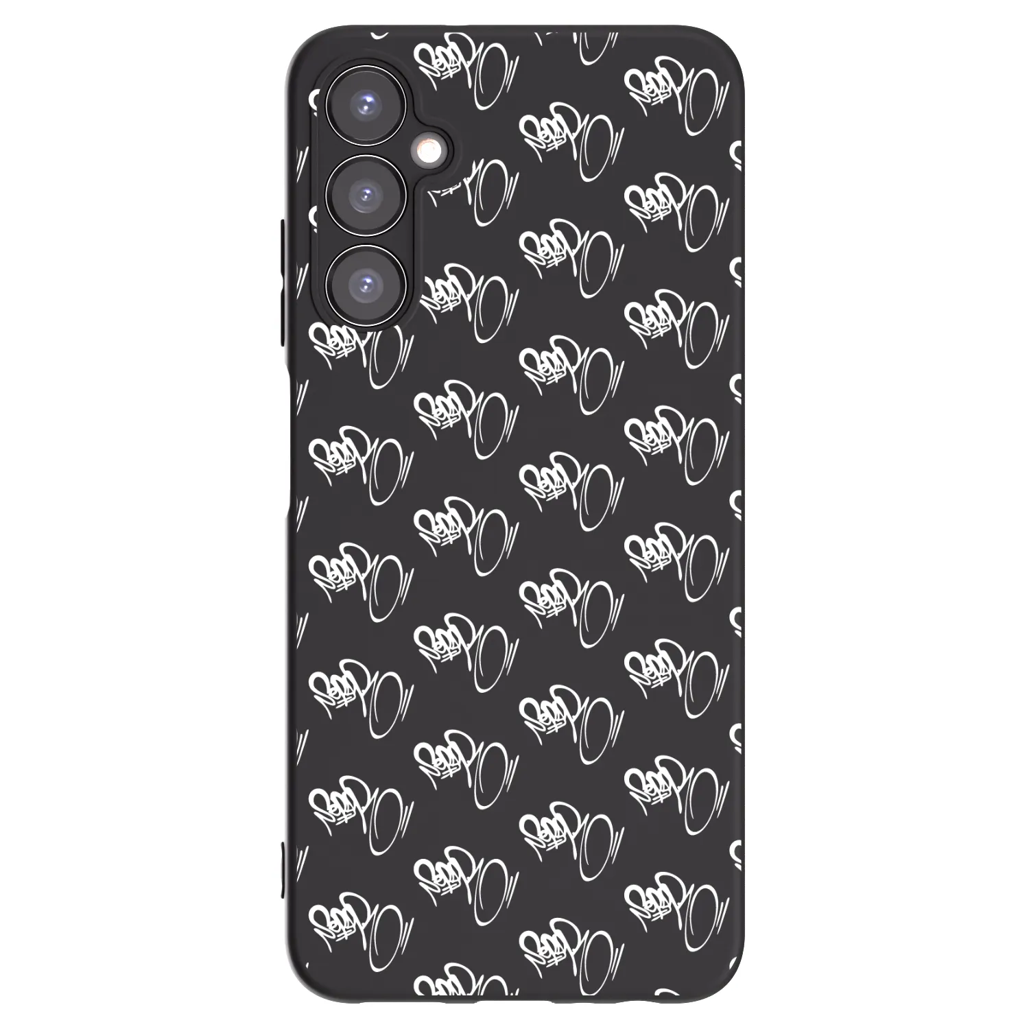 Picasee silikónový čierny obal pre Samsung Galaxy A05s A057G - Separ - White On Black