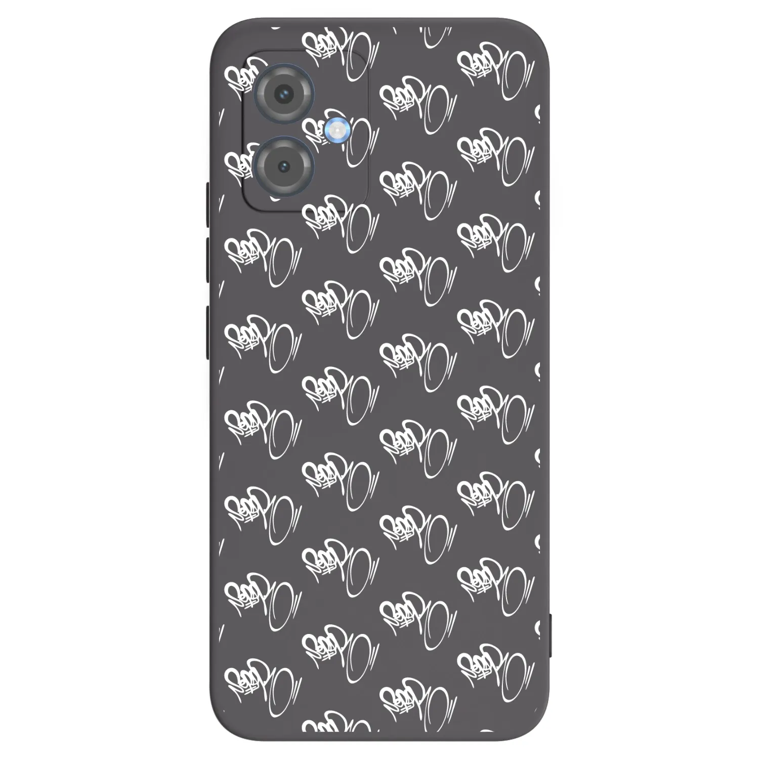 Picasee silikónový čierny obal pre Motorola Moto G14 - Separ - White On Black