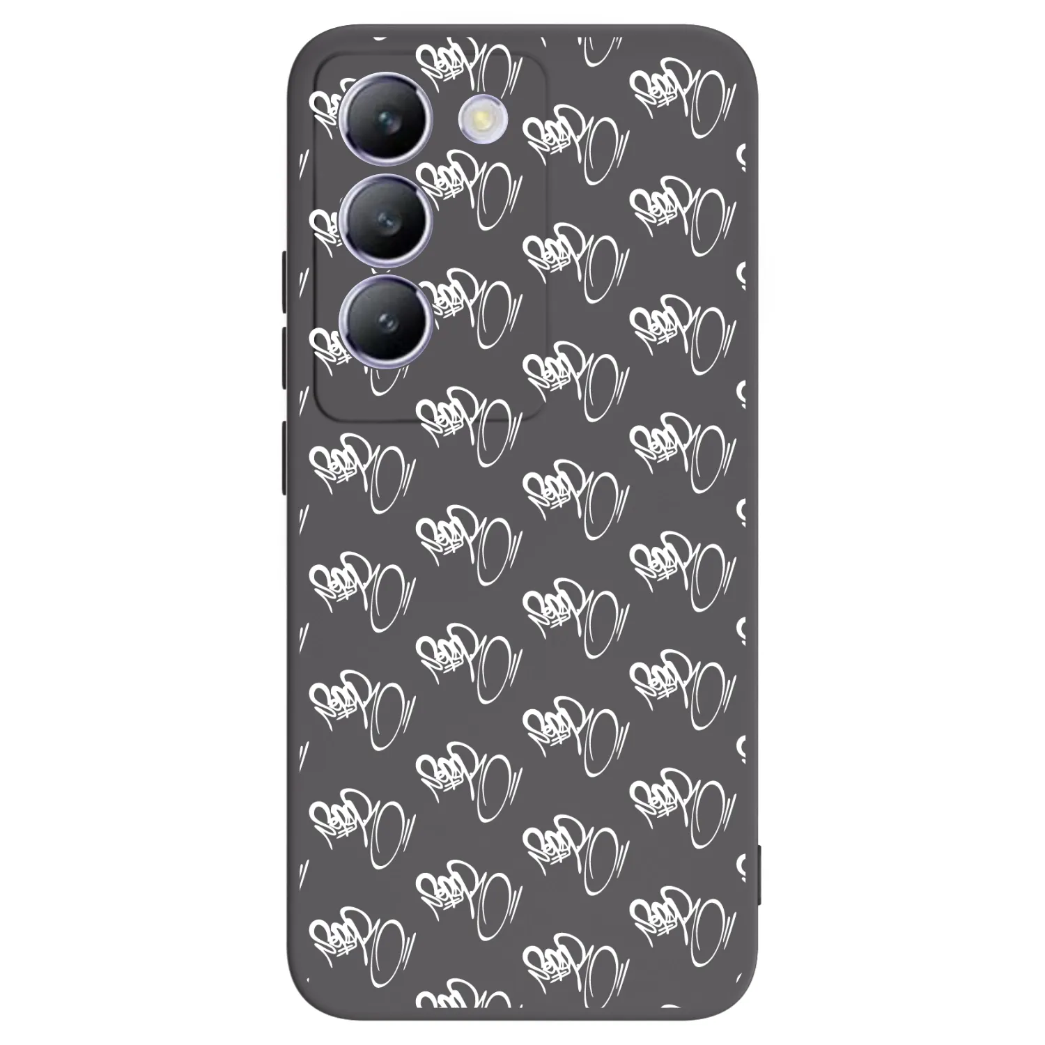 Picasee silikónový čierny obal pre Vivo V40 SE 5G - Separ - White On Black