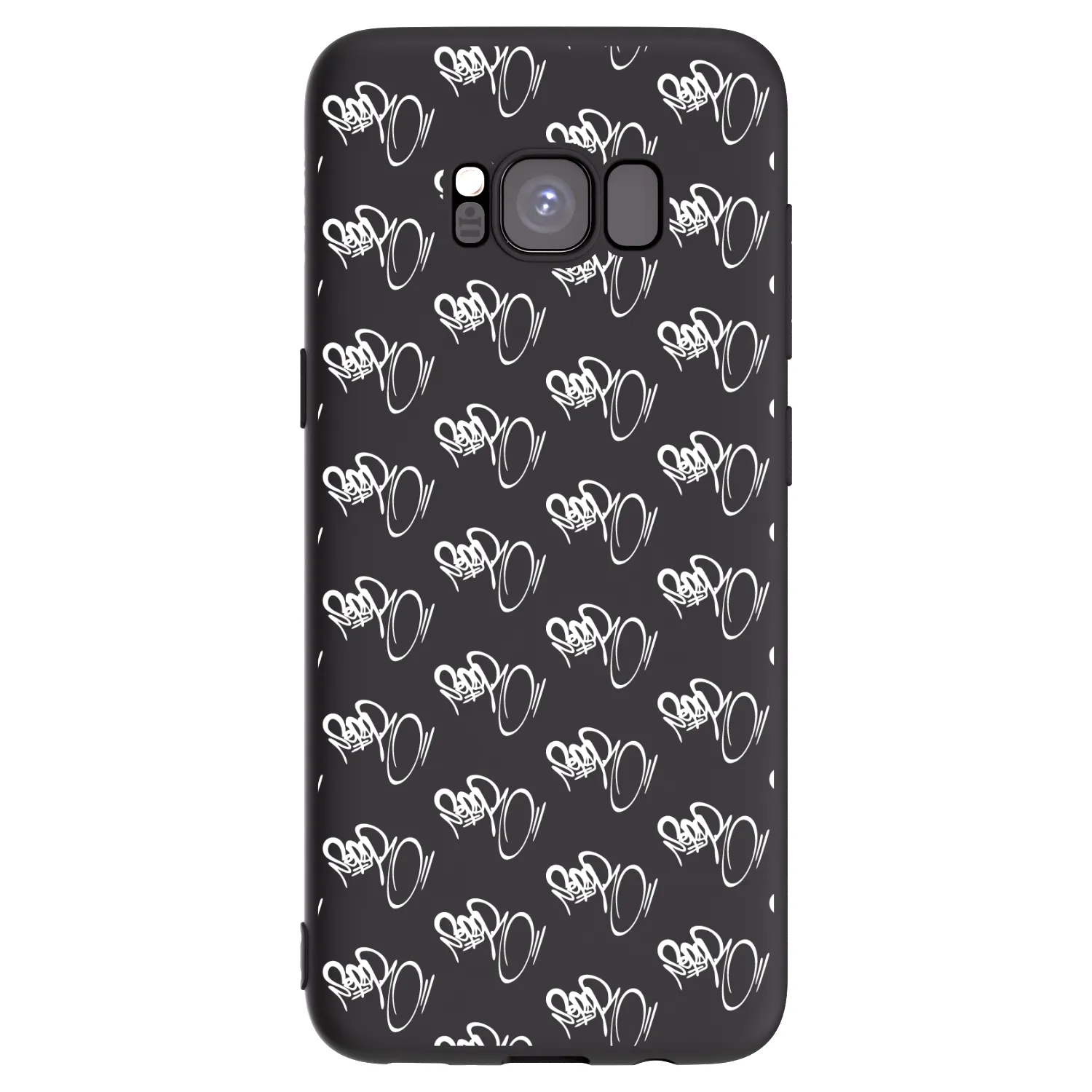 Picasee silikónový čierny obal pre Samsung Galaxy S8 G950F - Separ - White On Black