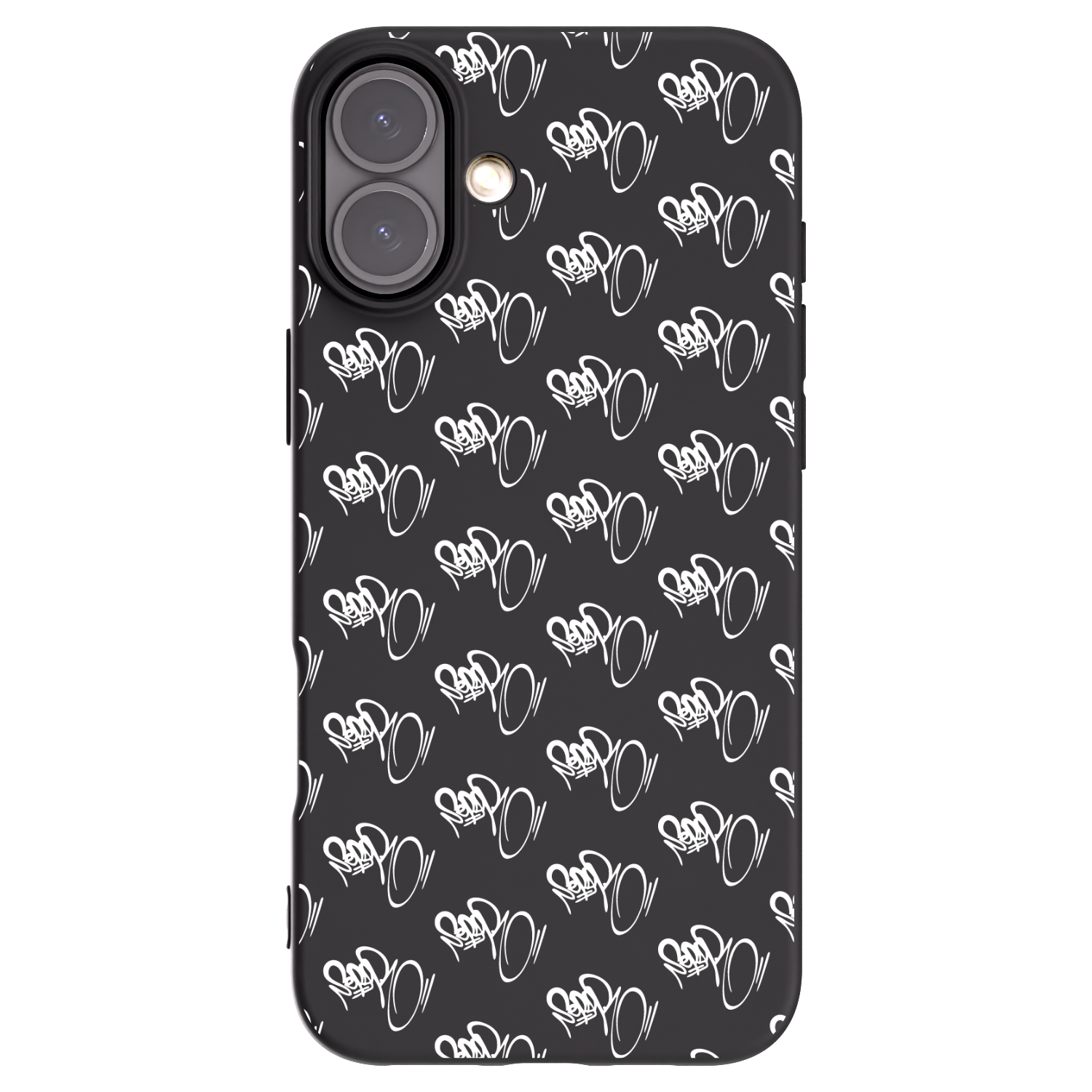 Picasee silikónový čierny obal pre Apple iPhone 16 Plus - Separ - White On Black