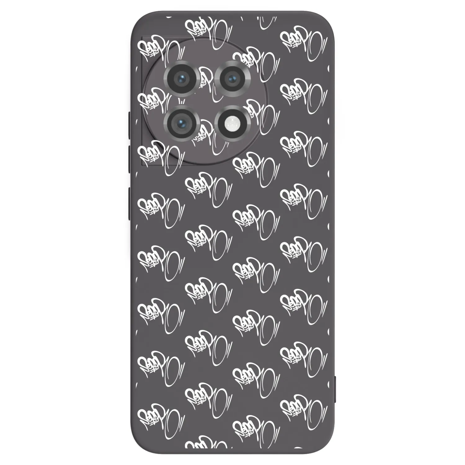 Picasee silikónový čierny obal pre OnePlus 11 5G - Separ - White On Black