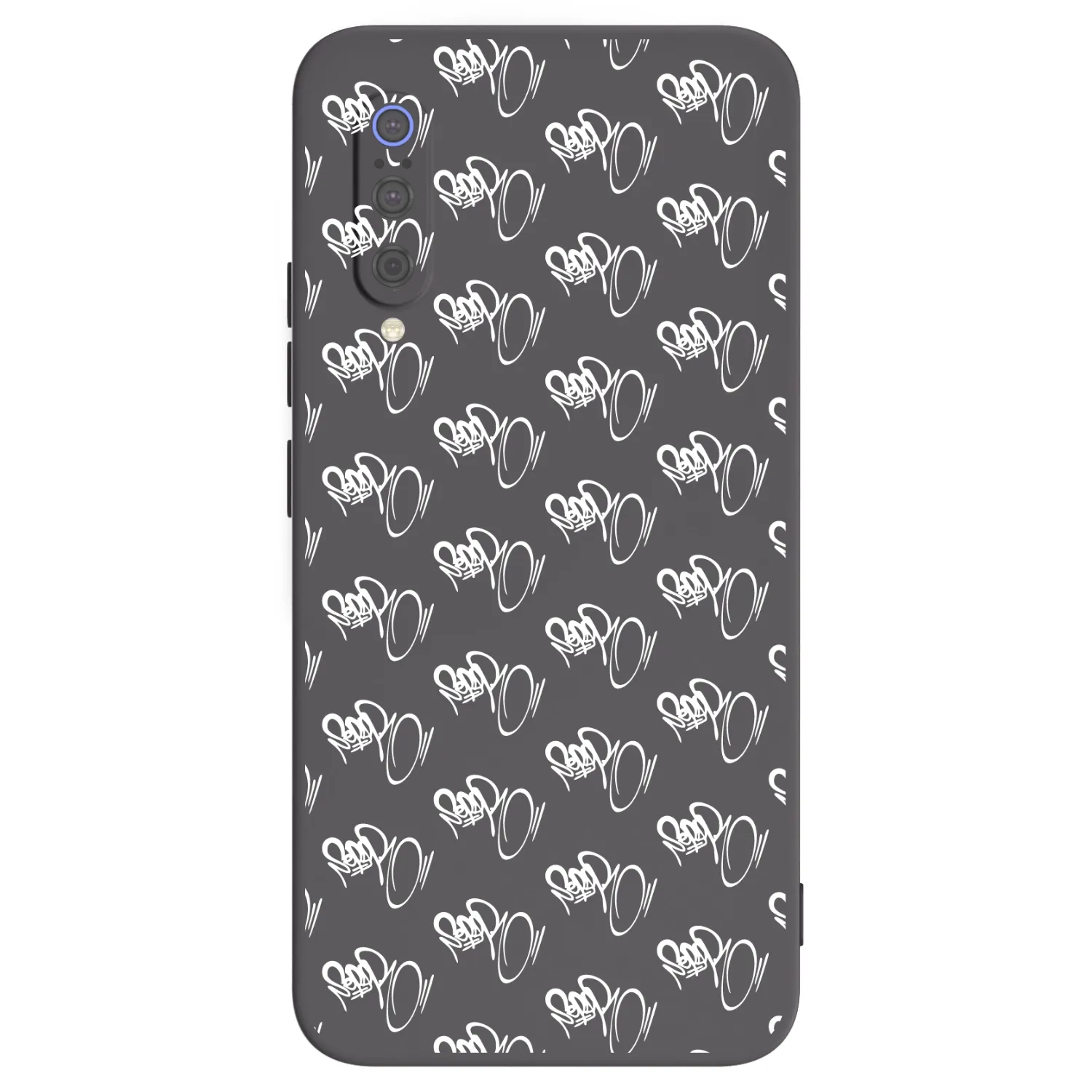 Picasee silikónový čierny obal pre Xiaomi Mi 9 - Separ - White On Black