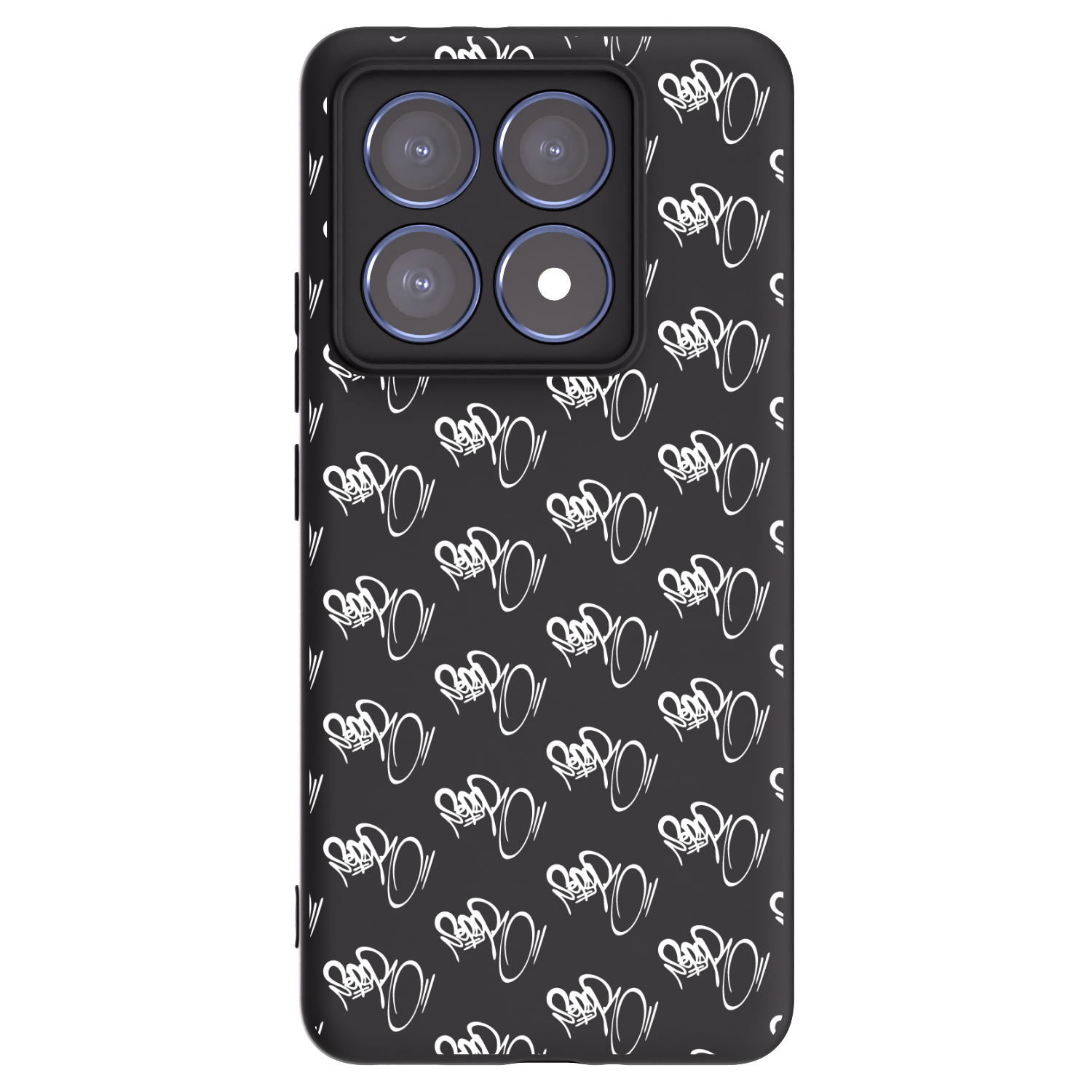 Picasee silikónový čierny obal pre Xiaomi 14T Pro - Separ - White On Black