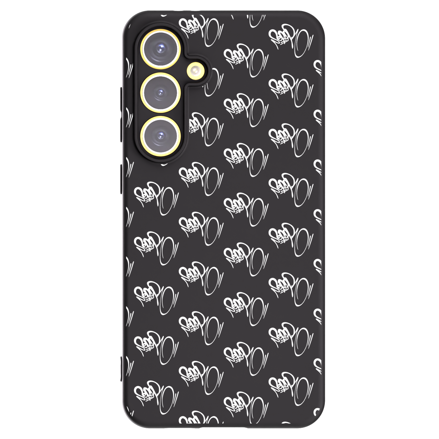 Picasee silikónový čierny obal pre Samsung Galaxy S24 FE S721B - Separ - White On Black