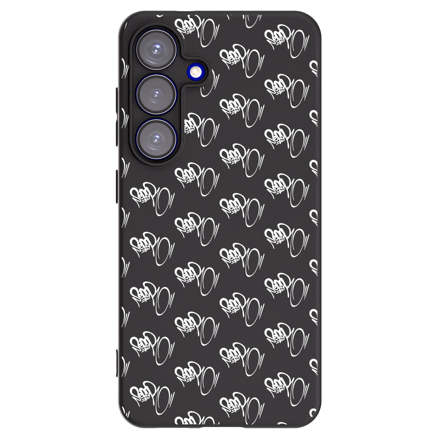 Picasee silikónový čierny obal pre Samsung Galaxy S25 5G - Separ - White On Black