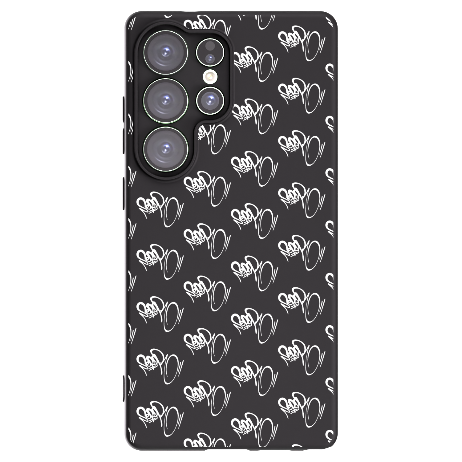 Picasee silikónový čierny obal pre Samsung Galaxy S25 Ultra 5G - Separ - White On Black