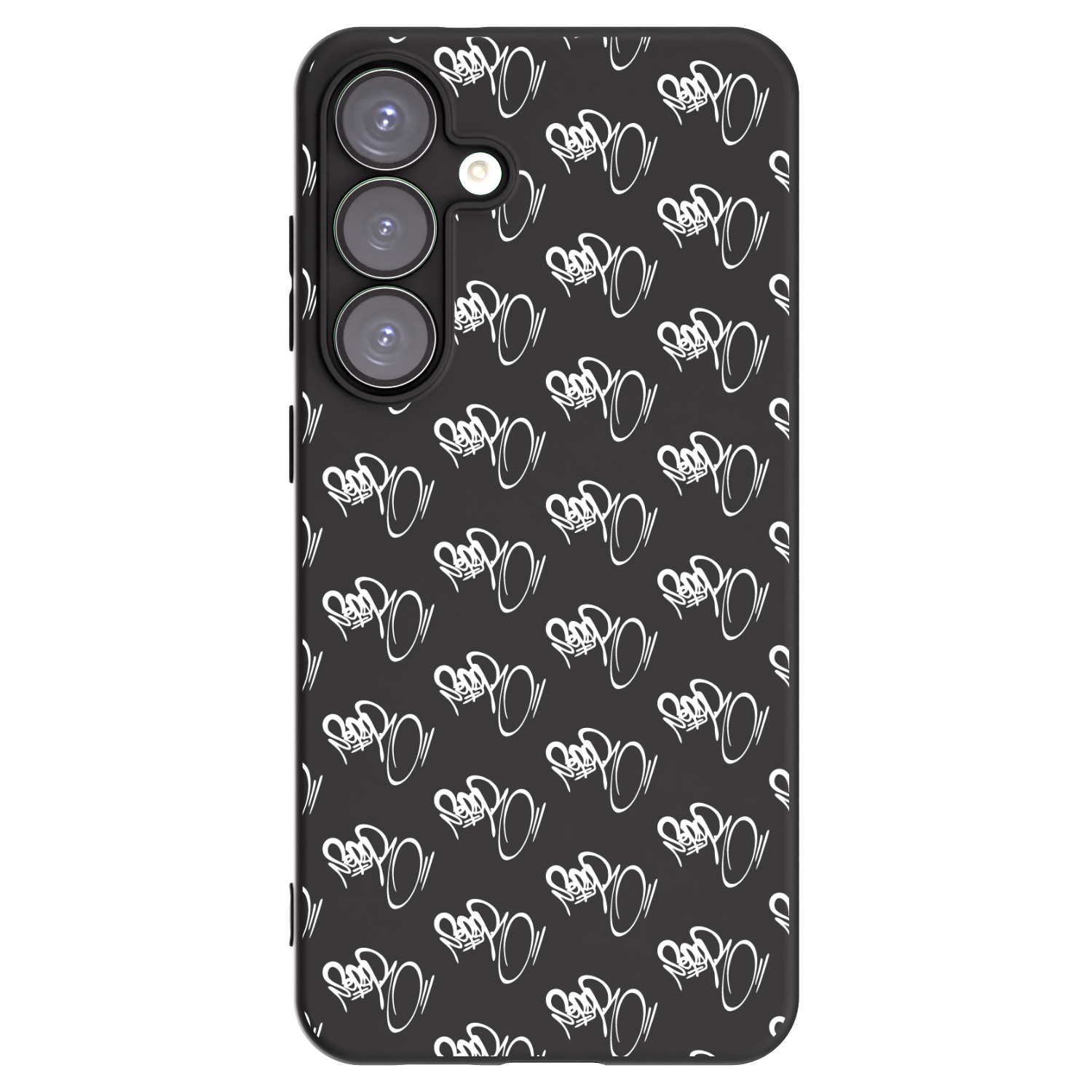 Picasee silikónový čierny obal pre Samsung Galaxy S25+ 5G - Separ - White On Black