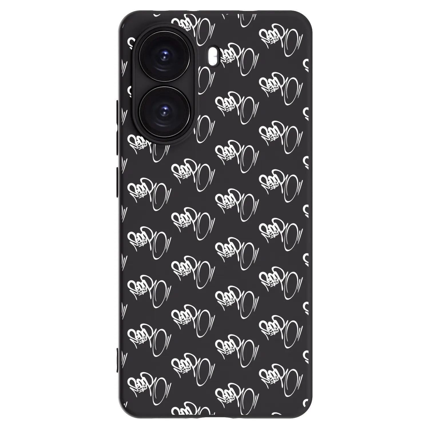 Picasee silikónový čierny obal pre Xiaomi Poco X7 Pro 5G - Separ - White On Black
