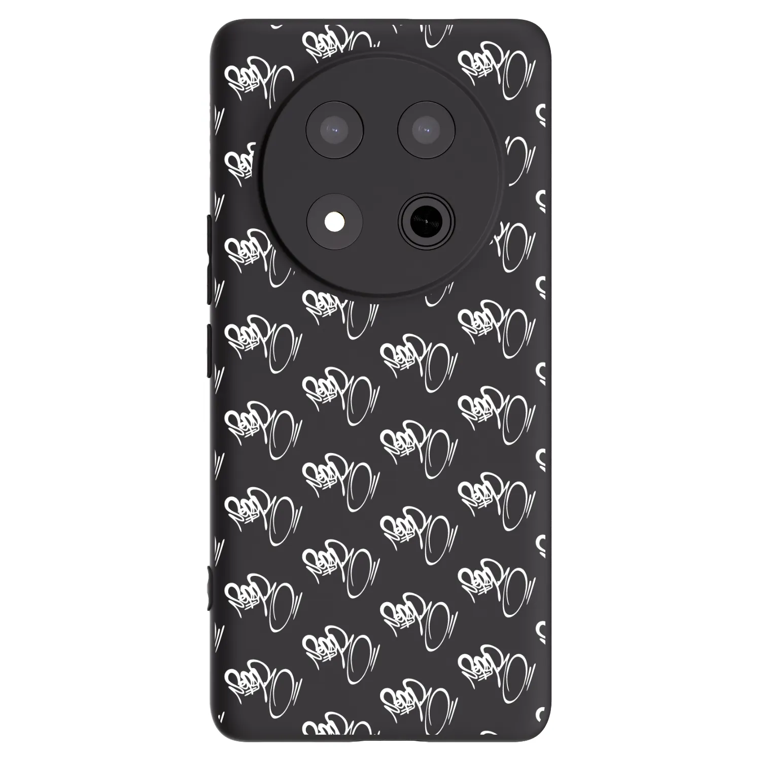 Picasee silikónový čierny obal pre Honor Magic7 Lite 5G - Separ - White On Black
