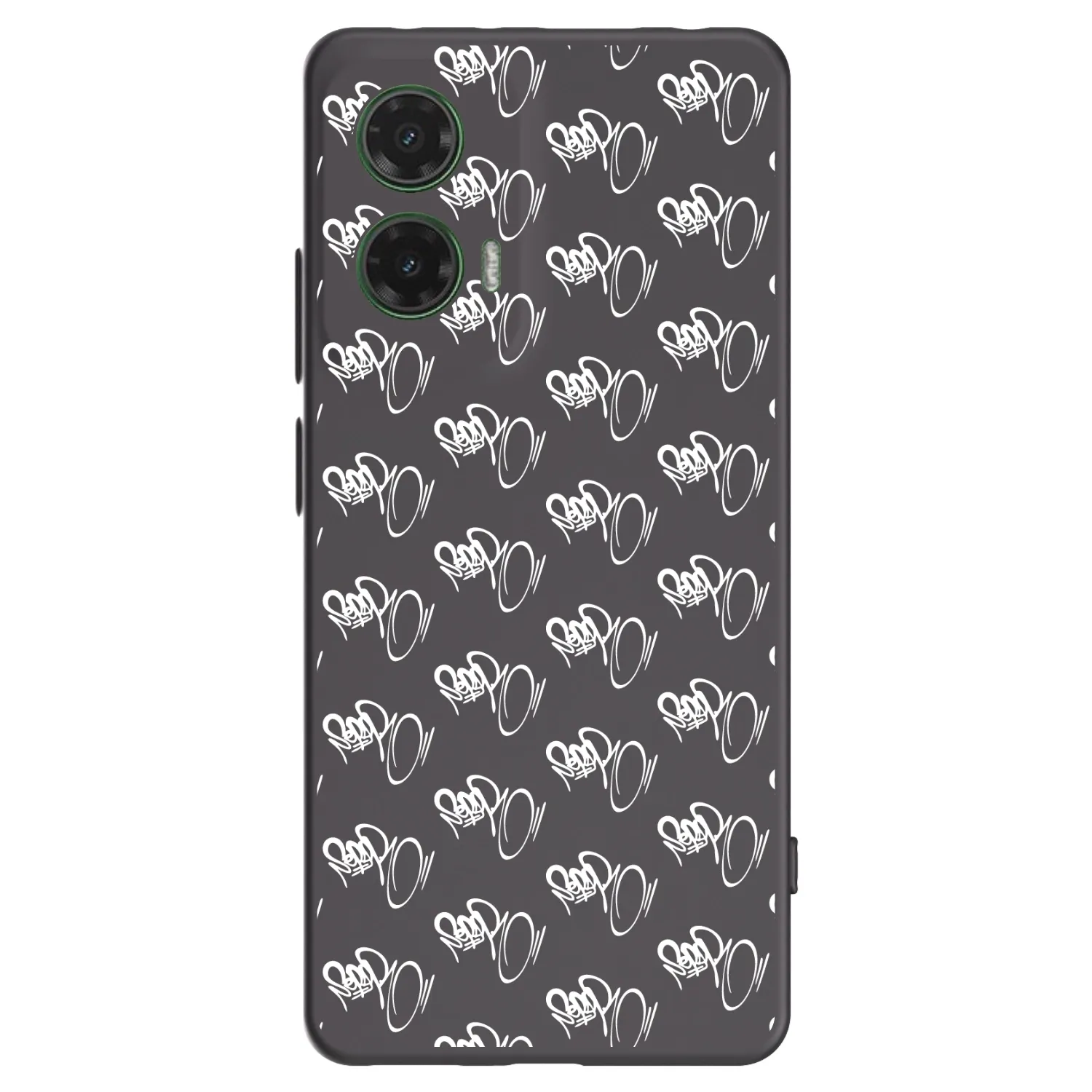 Picasee silikónový čierny obal pre Motorola Moto G35 5G - Separ - White On Black