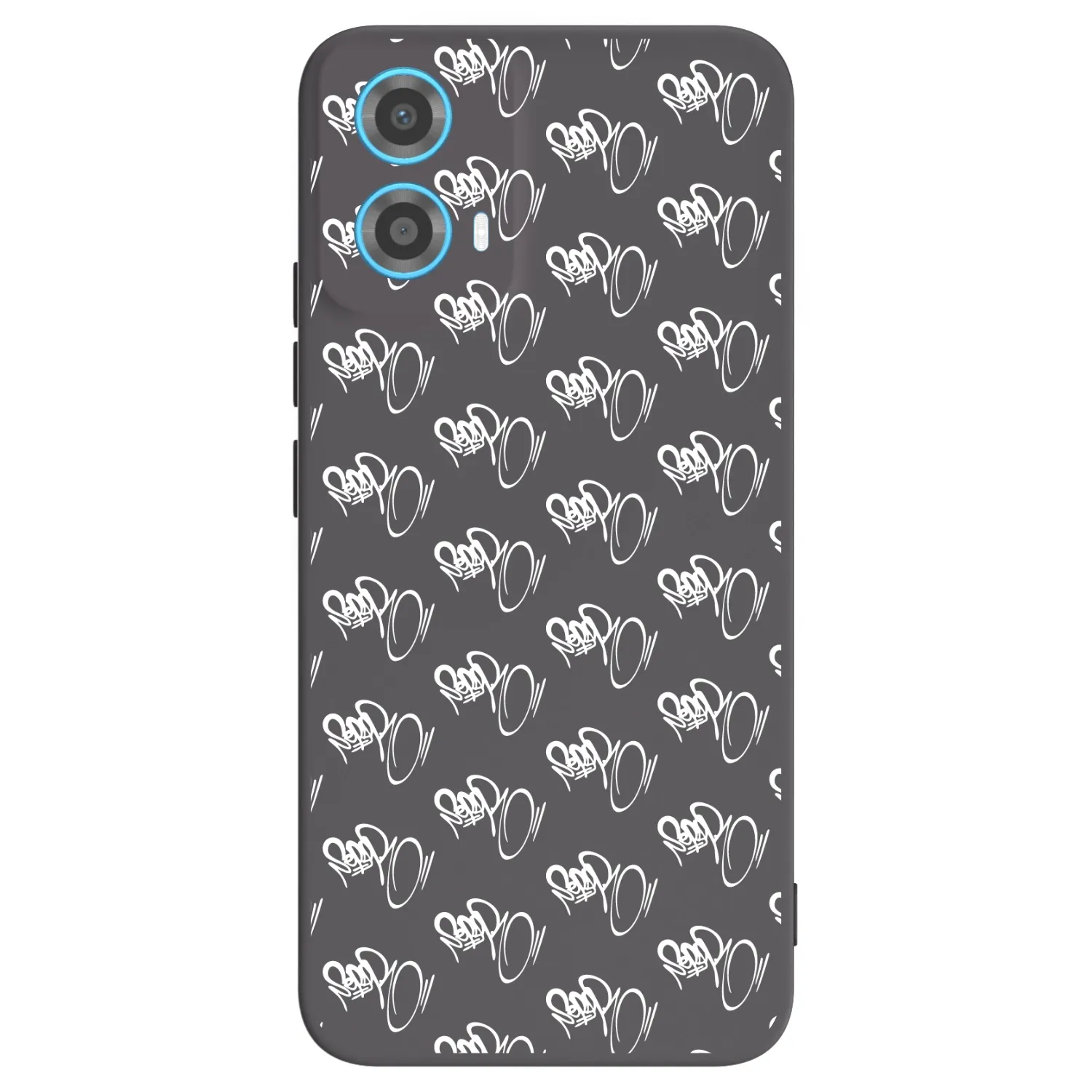 Picasee silikónový čierny obal pre Motorola Moto G34 5G - Separ - White On Black