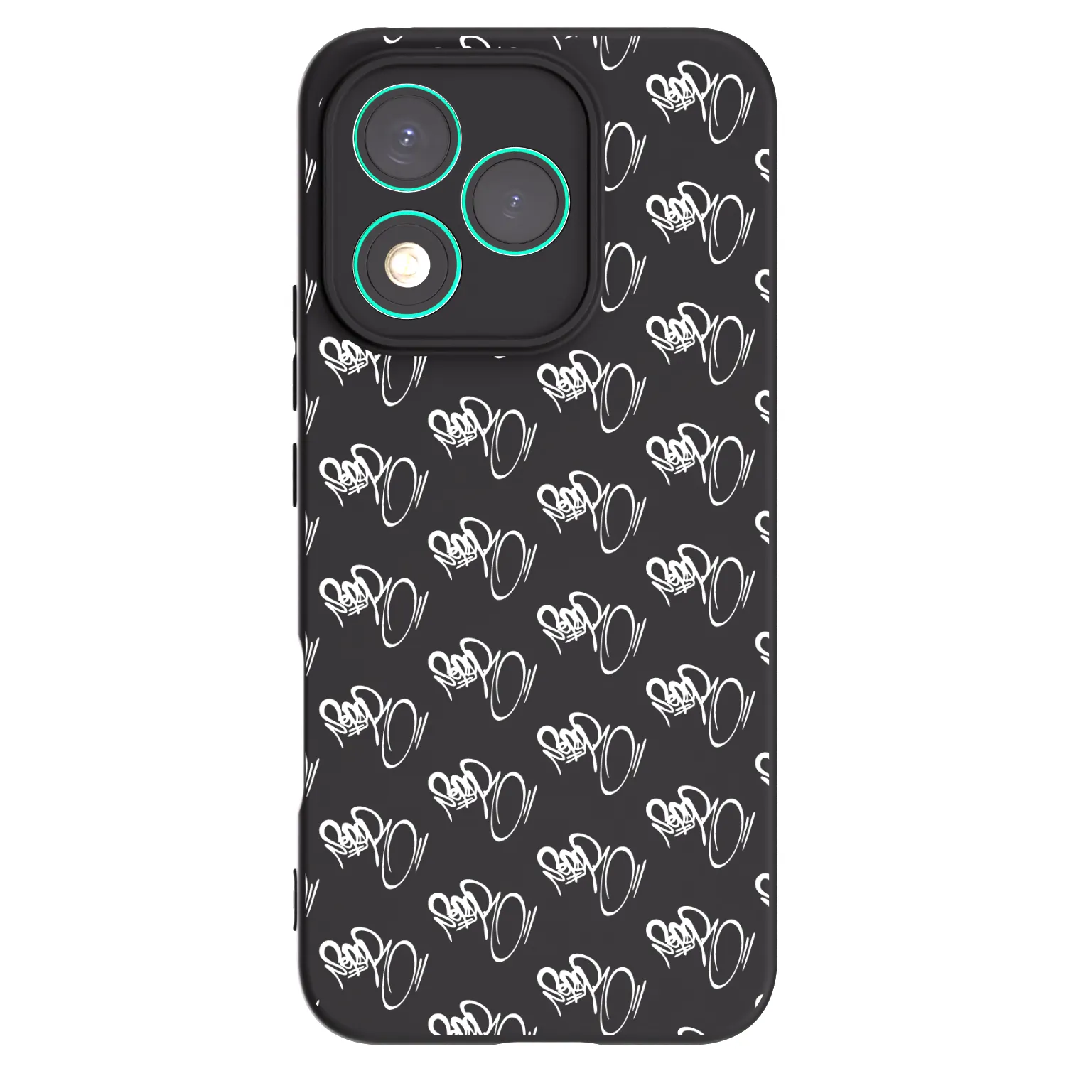 Picasee silikónový čierny obal pre Honor 400 Lite 5G - Separ - White On Black
