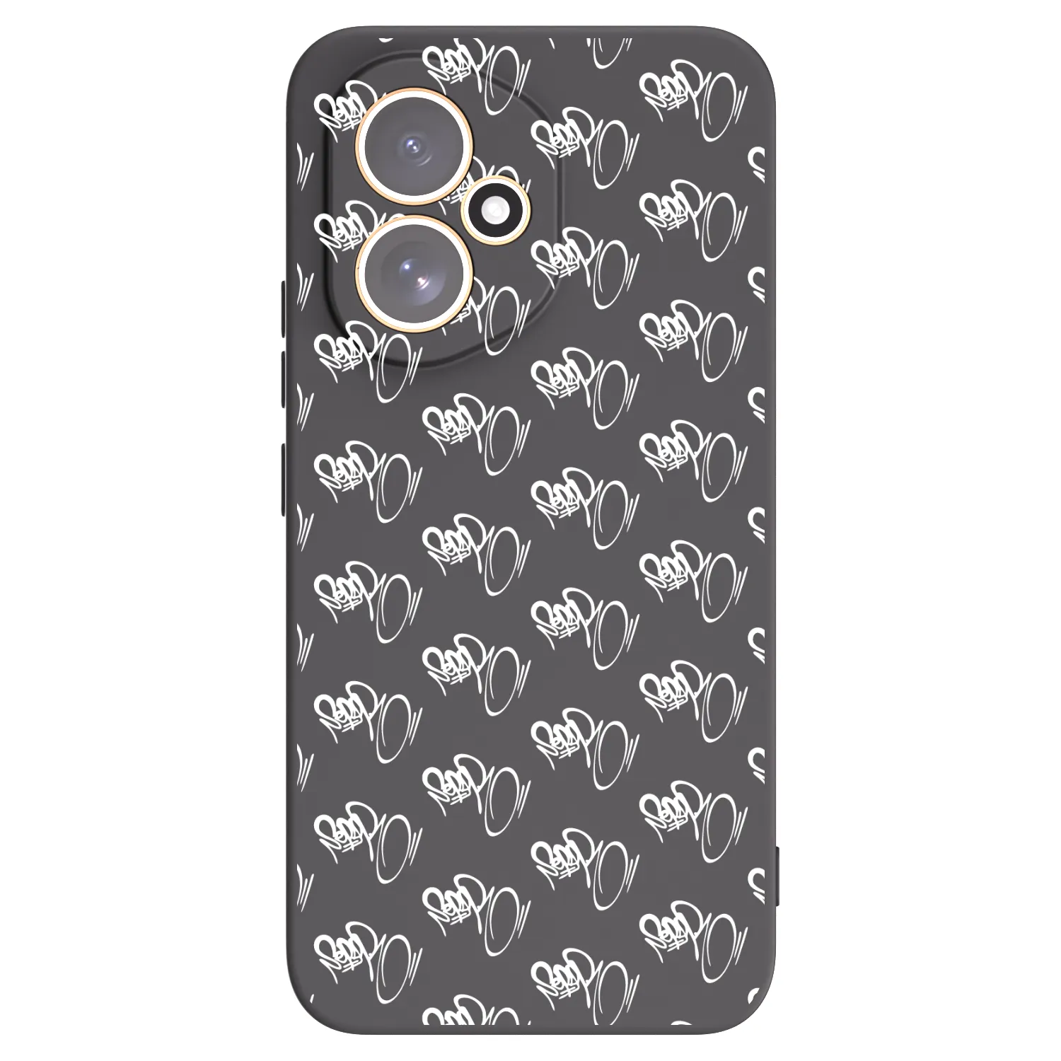 Picasee silikónový čierny obal pre Honor 400 5G - Separ - White On Black