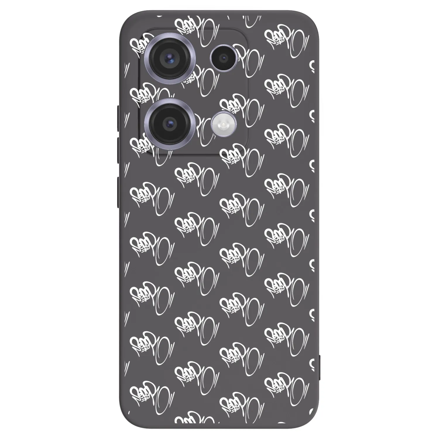 Silikónový čierny obal pre Xiaomi Redmi Note 14S - Separ - White On Black