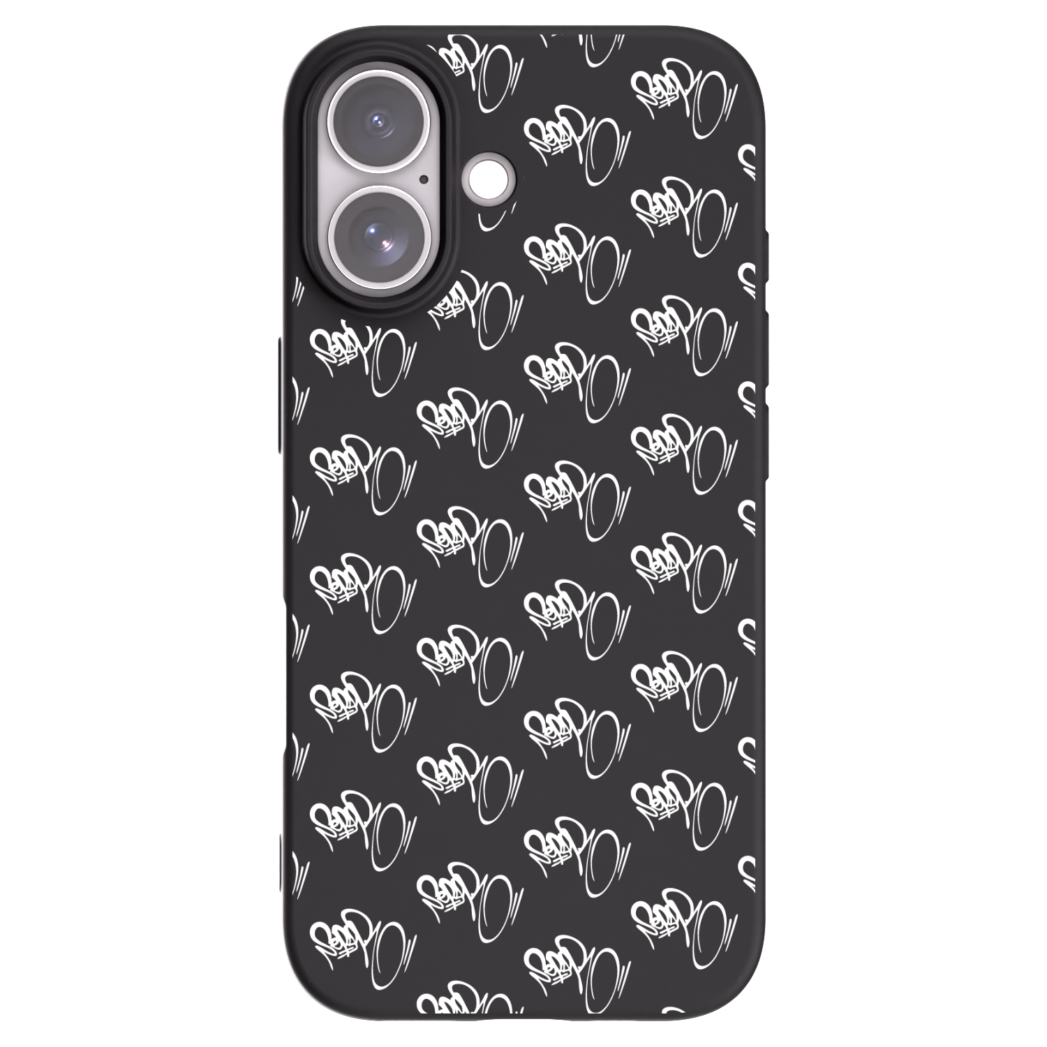 Picasee silikónový čierny obal pre Apple iPhone 17 - Separ - White On Black