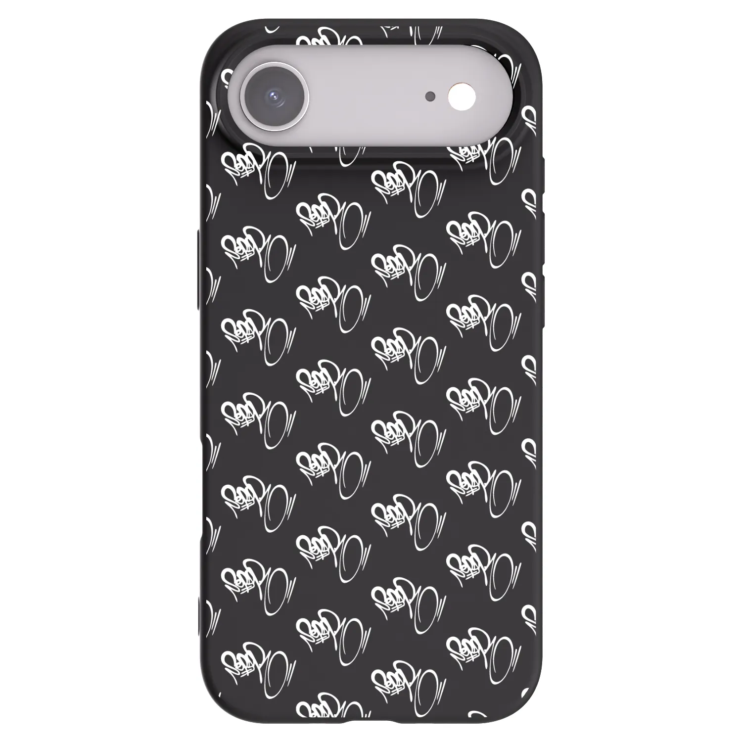 Picasee silikónový čierny obal pre Apple iPhone Air - Separ - White On Black