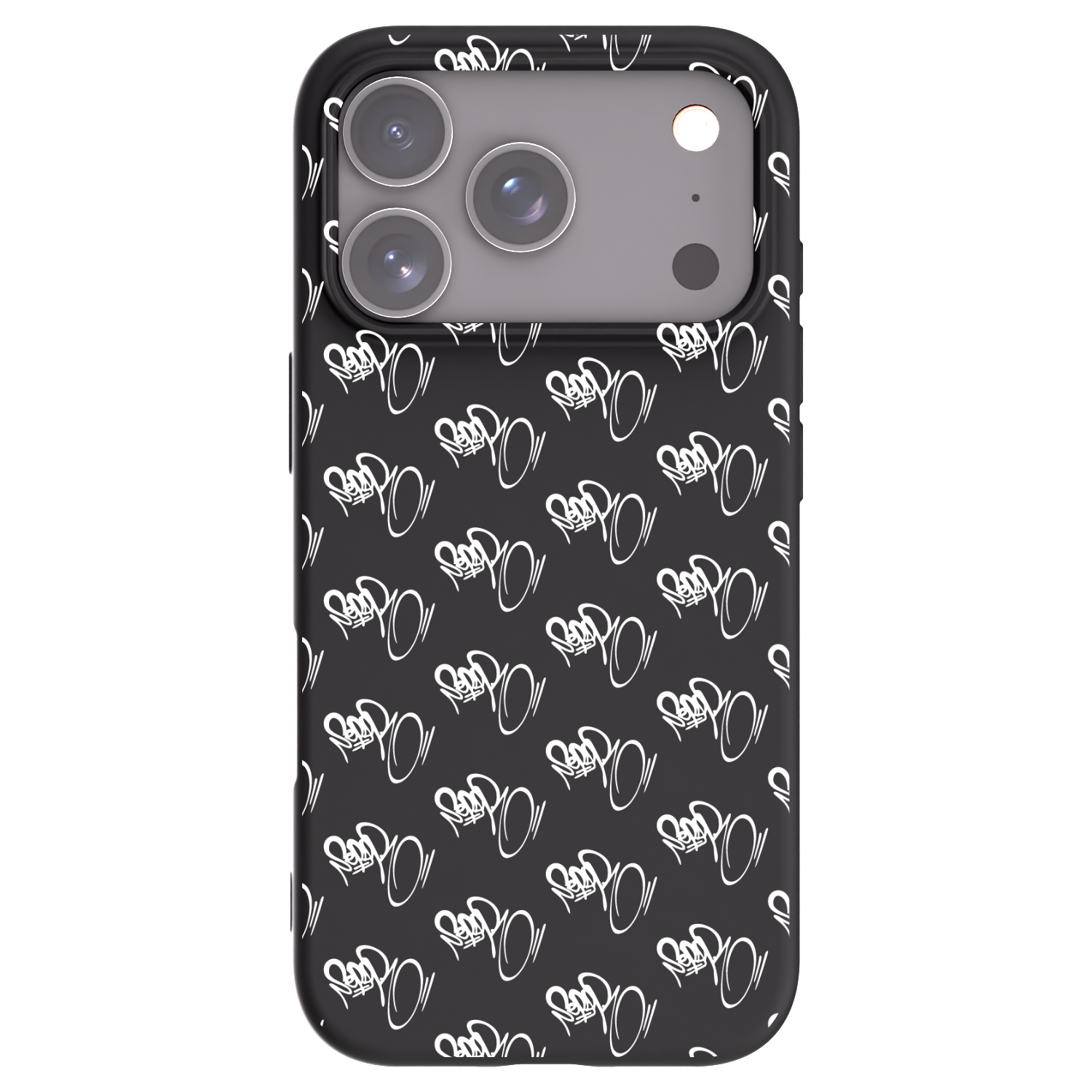 Picasee silikónový čierny obal pre Apple iPhone 17 Pro - Separ - White On Black