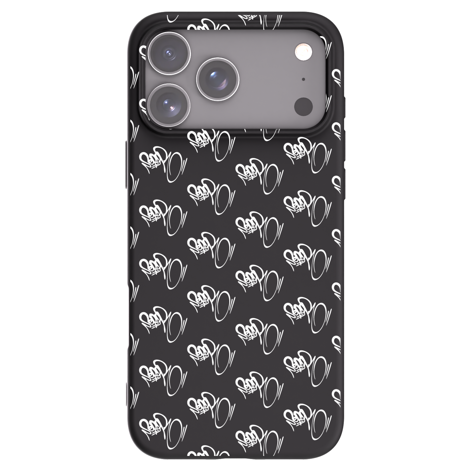Picasee silikónový čierny obal pre Apple iPhone 17 Pro Max - Separ - White On Black