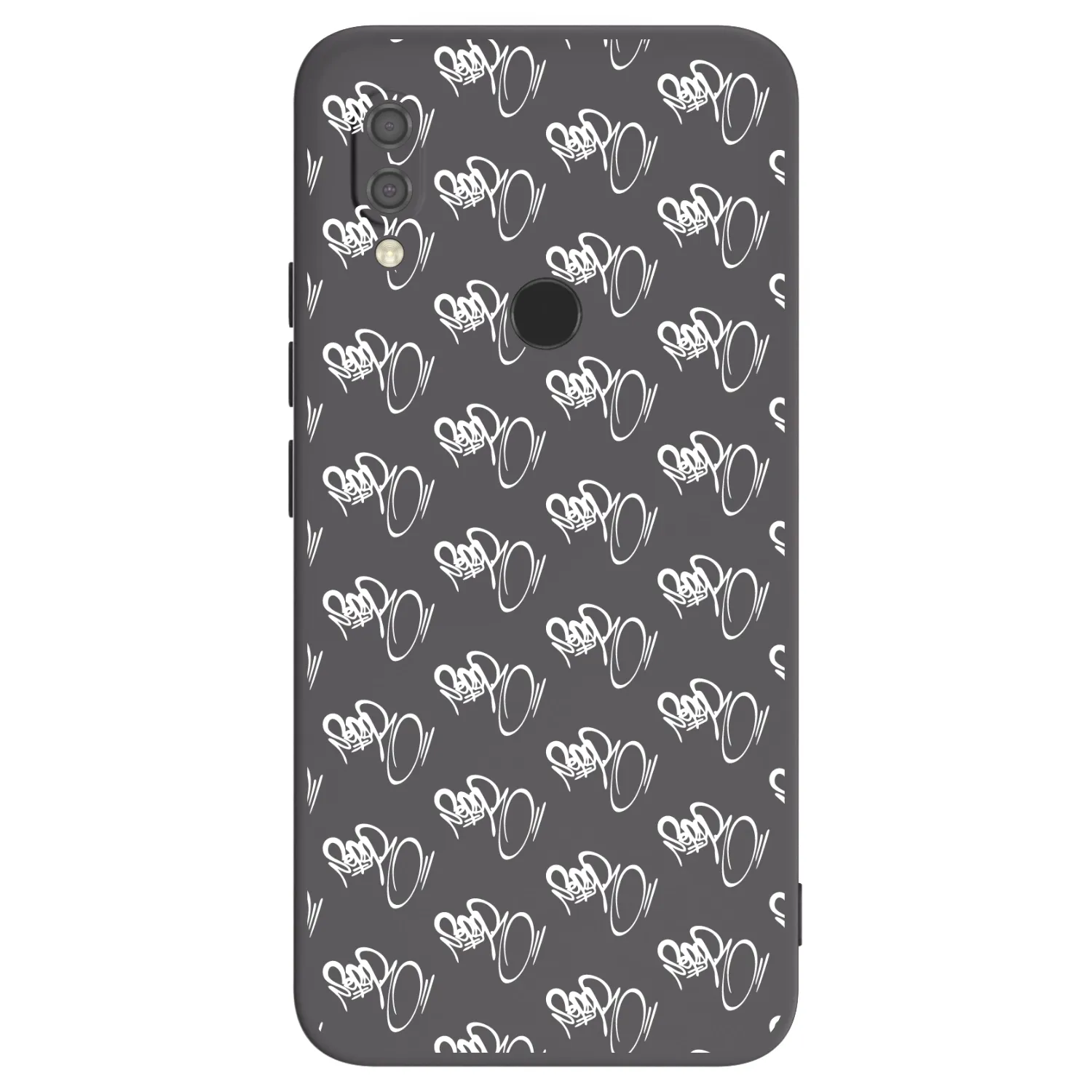 Picasee silikónový čierny obal pre Xiaomi Redmi 7 - Separ - White On Black