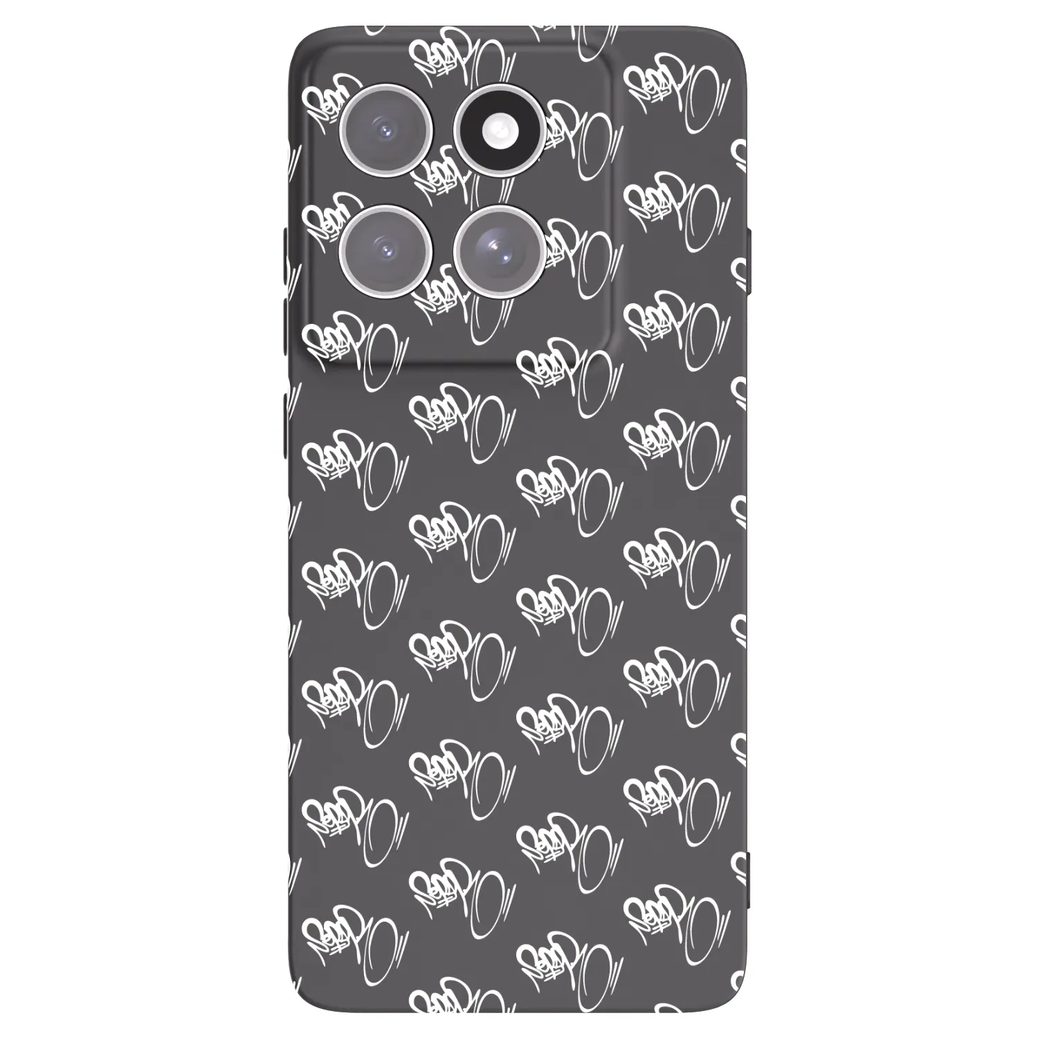 Picasee silikónový čierny obal pre Motorola Edge 60 Pro - Separ - White On Black