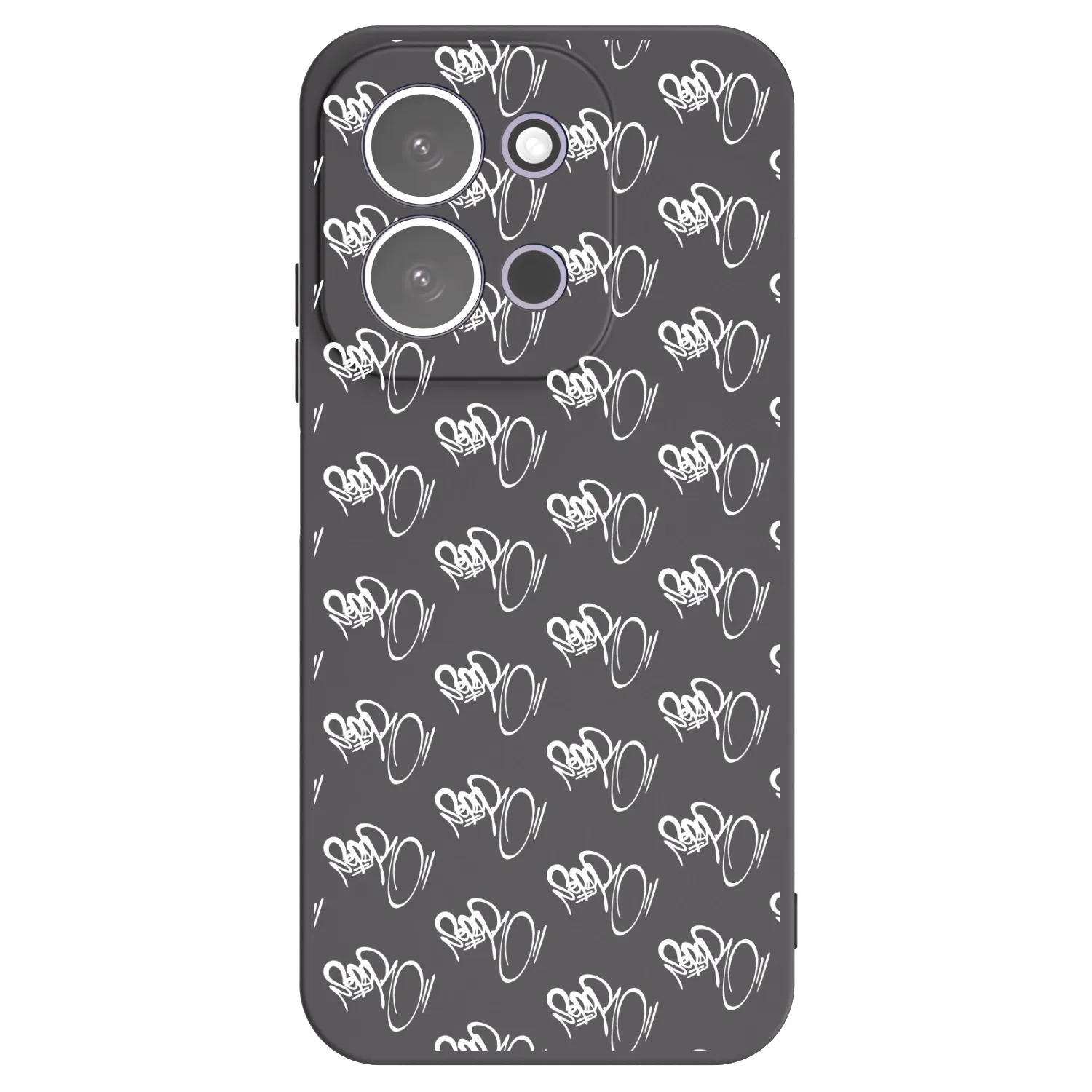 Picasee silikónový čierny obal pre Xiaomi Redmi 15C 5G - Separ - White On Black