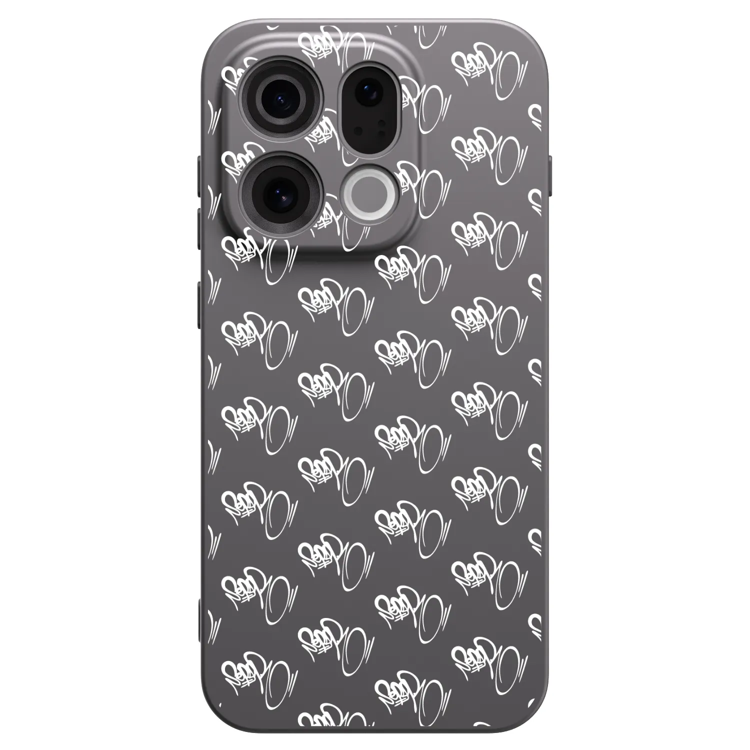 Picasee silikónový čierny obal pre OPPO Find X9 - Separ - White On Black